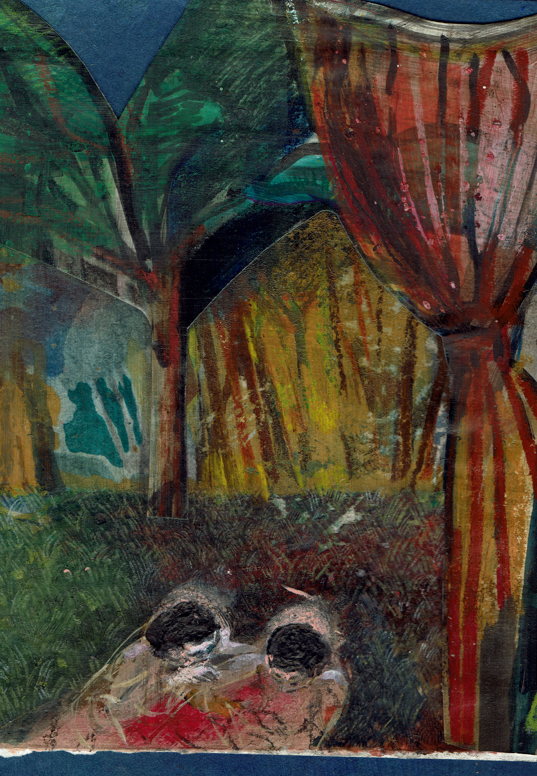 Such fun, 2020. Mixed media on paper and cardboard, 27 x 21 cm.