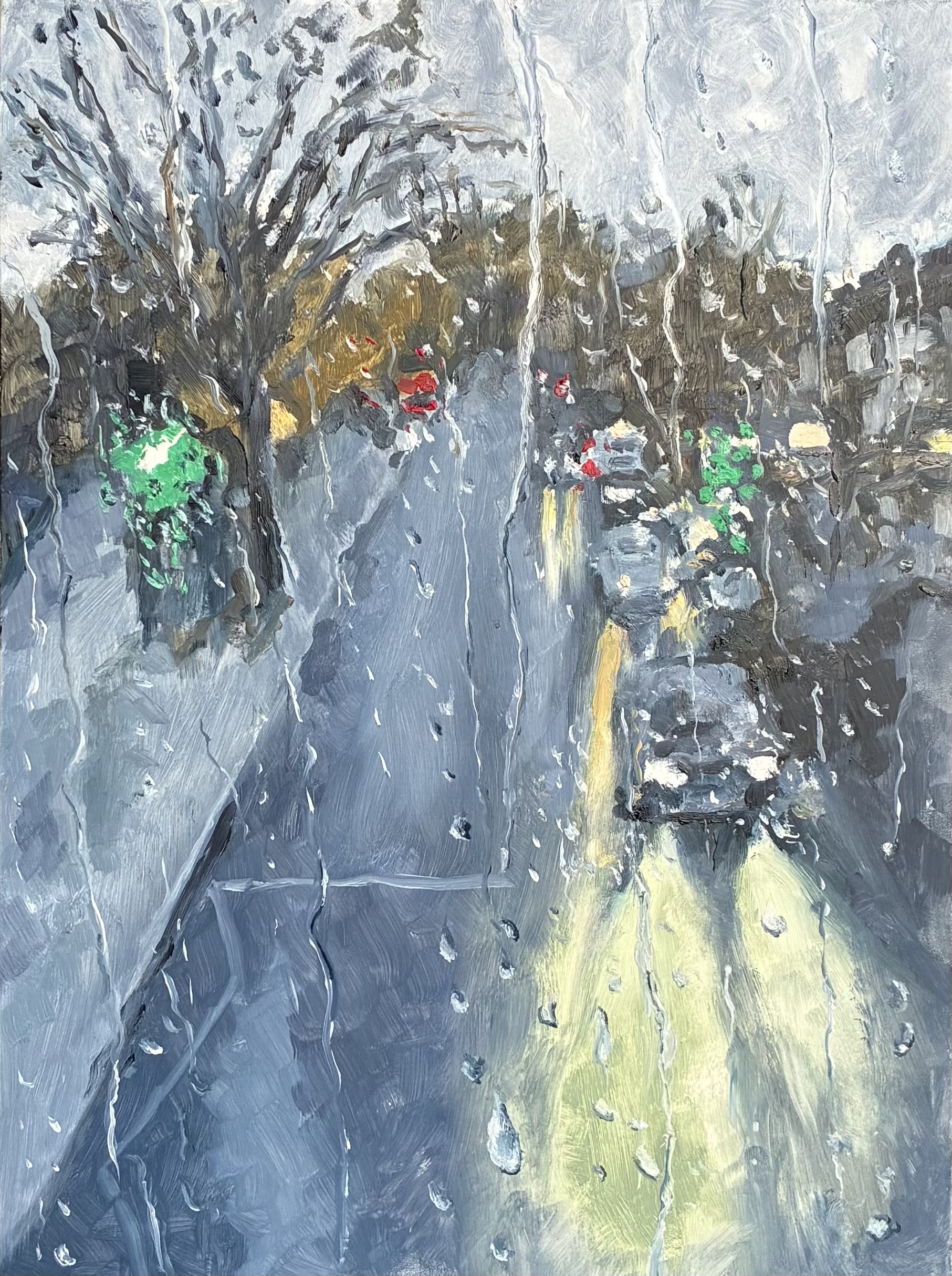 Rainy day on the bus