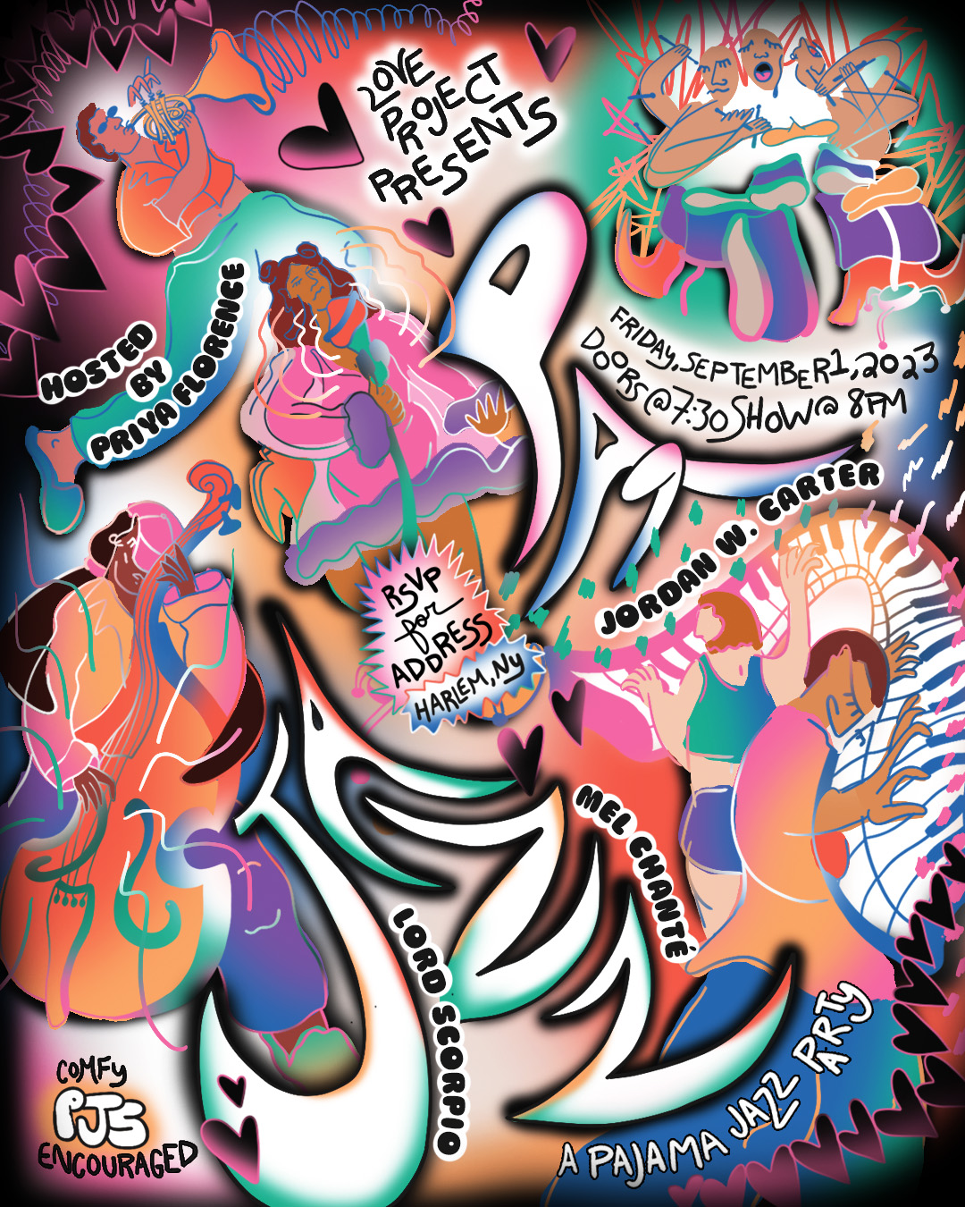 Pa'Jazz Flyer, 2023, Digital