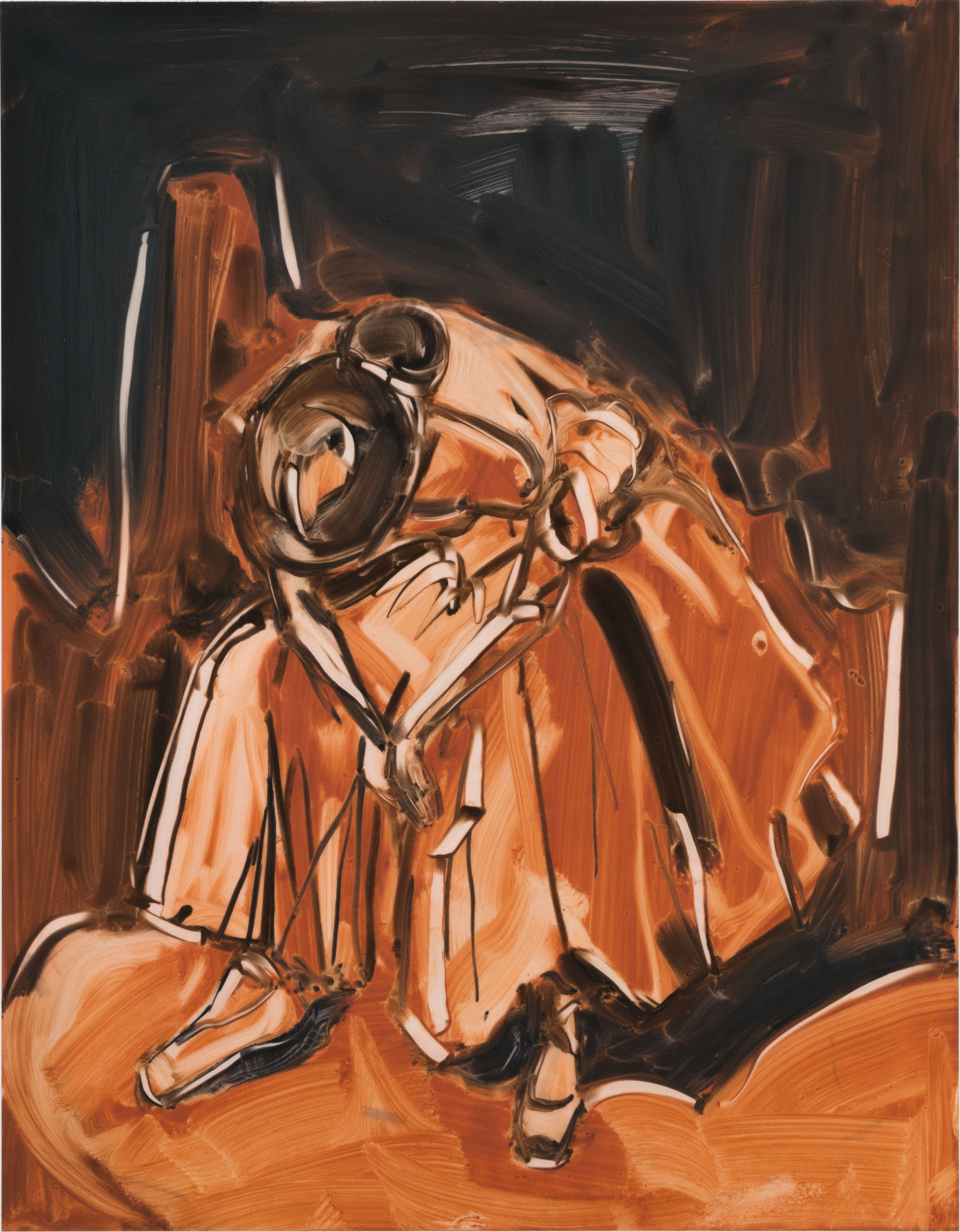 oil on paper, 14 x 11 inches