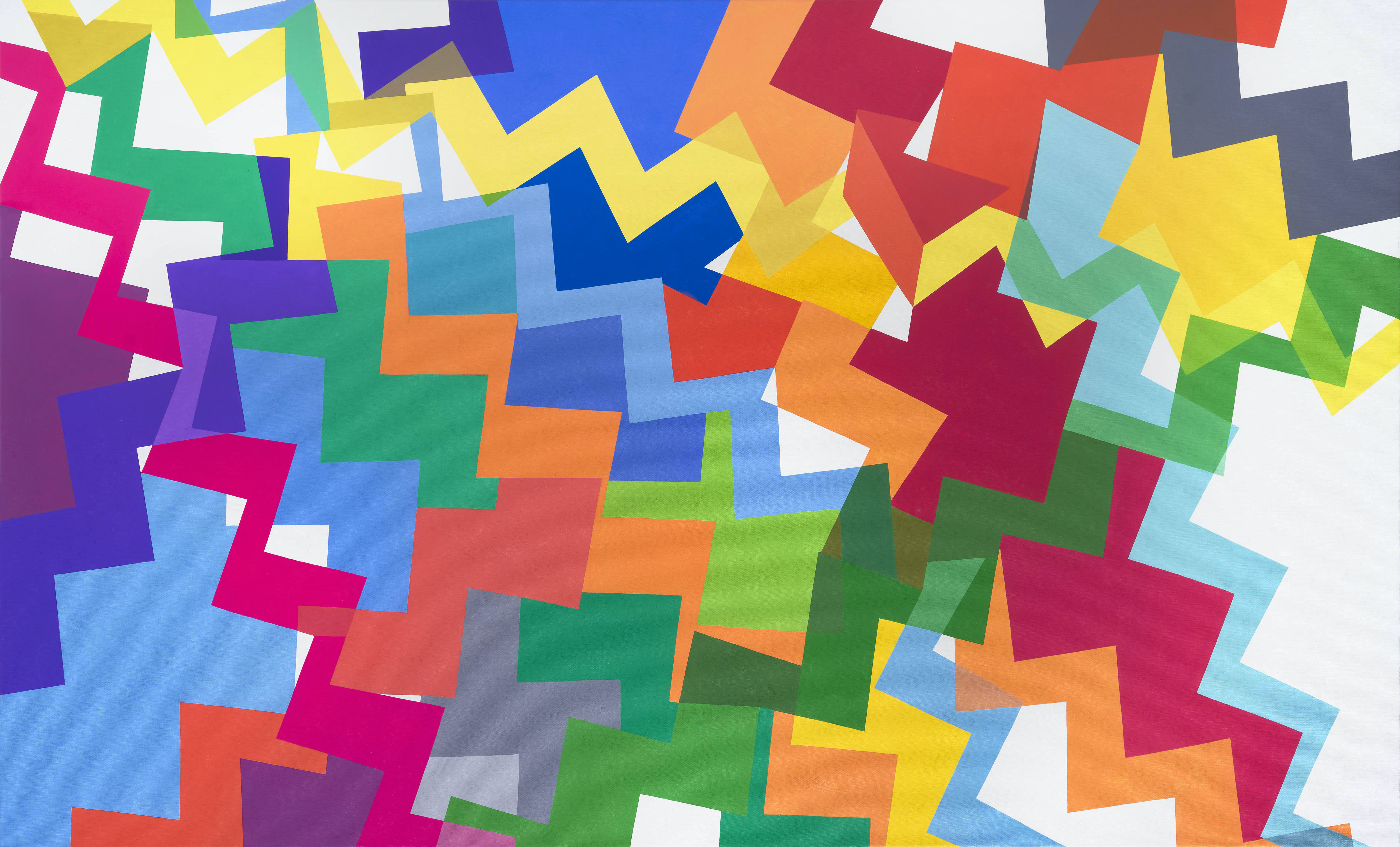 Untitled, 2024. Acrylic on canvas, 108 x 177 cm.