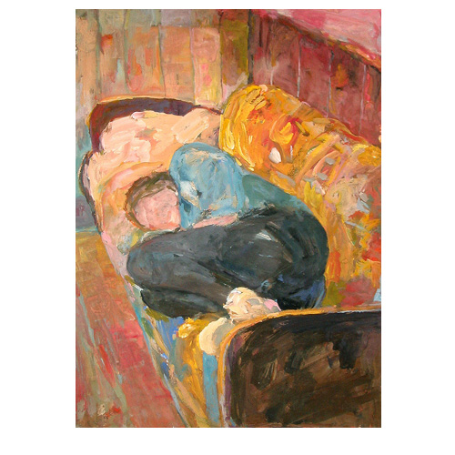 UNTITLED 1996, oil on paper, 50cm x 30cm
