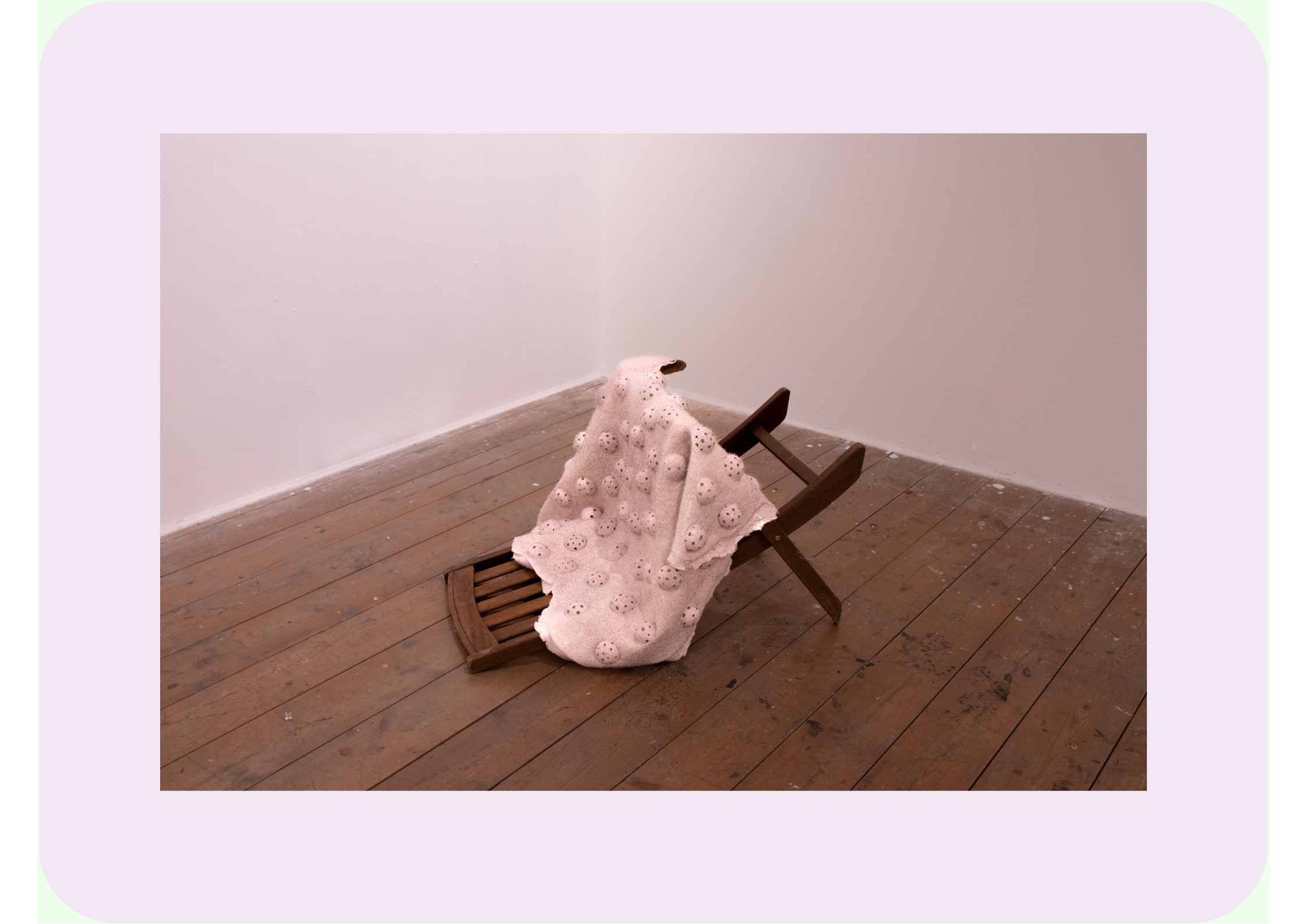 pores & all   [silicone, latex, orbeez, flock]  (84.6 x 123.7 x 5.3cm)