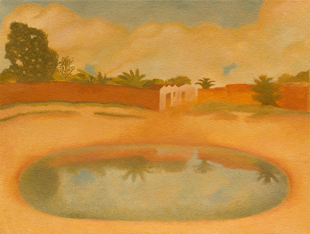 "Lagoa", 2022, óleo sobre tela