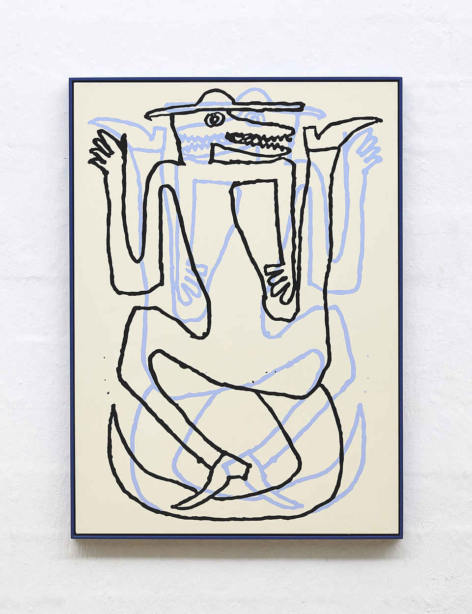 Crocodile Love, 2020. acrylic on canvas in artist’s frame. 140cm x 100cm