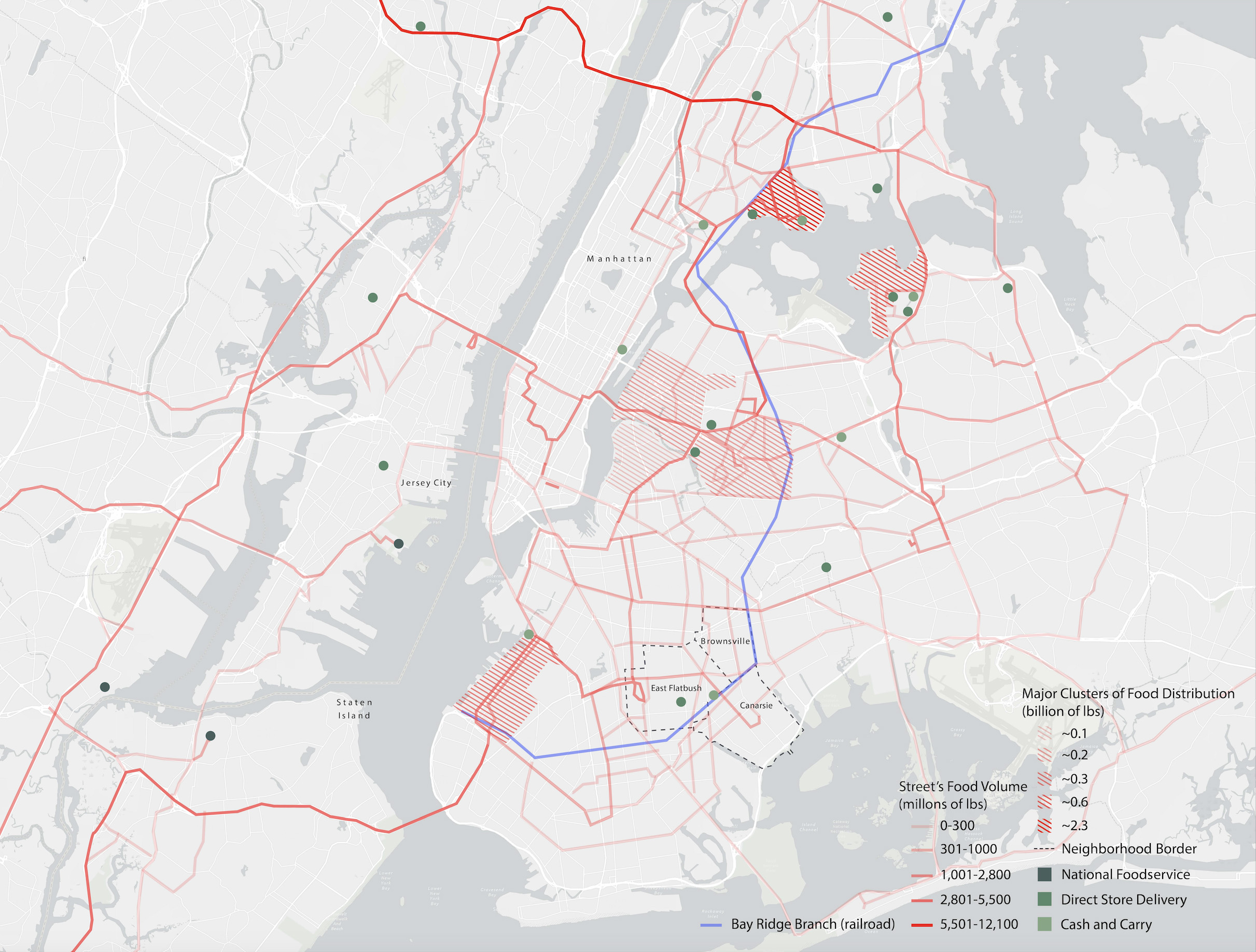 Regional Map of New York Food Network