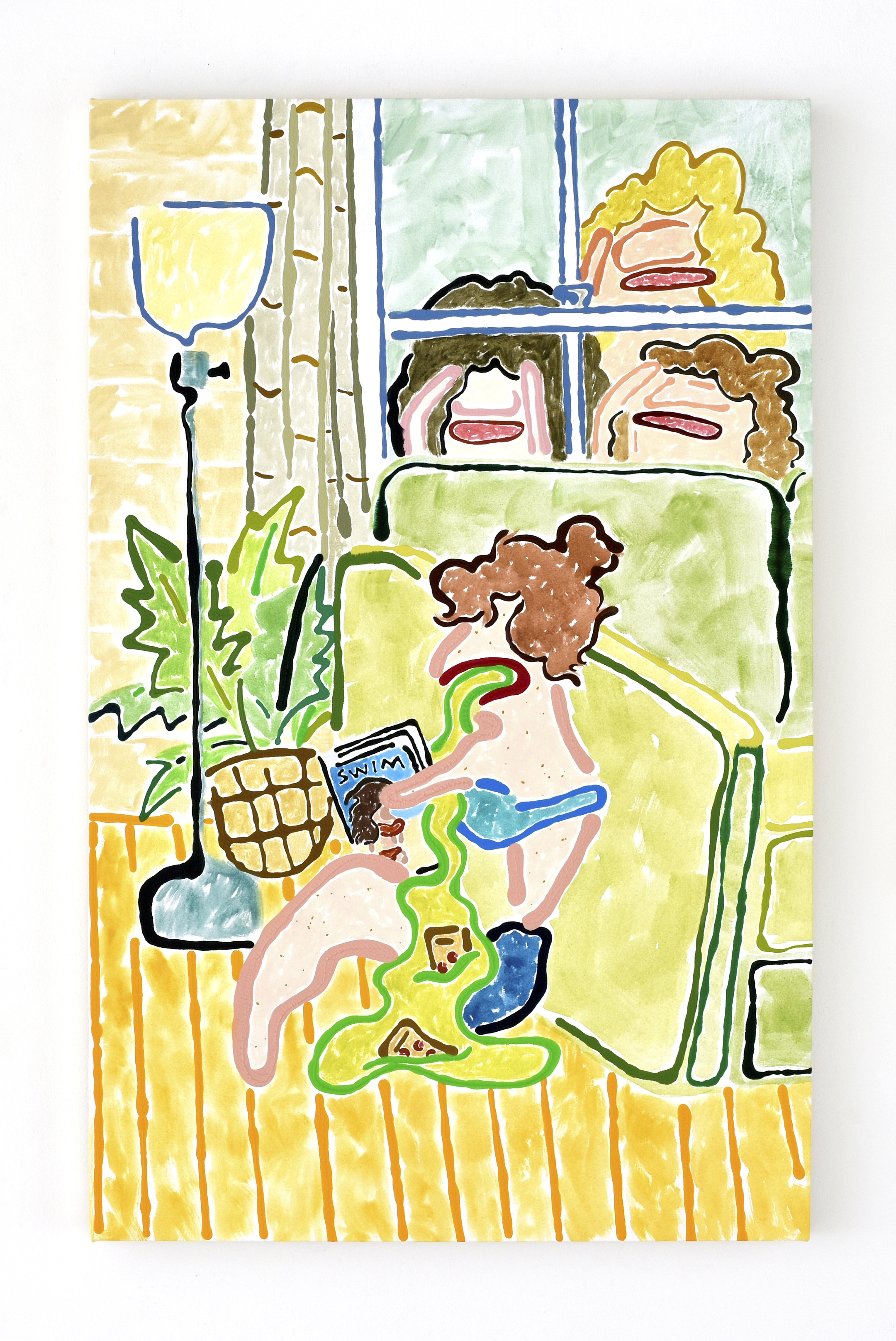 Magazine Social, 2019, 29” x 46”, acrylic on canvas