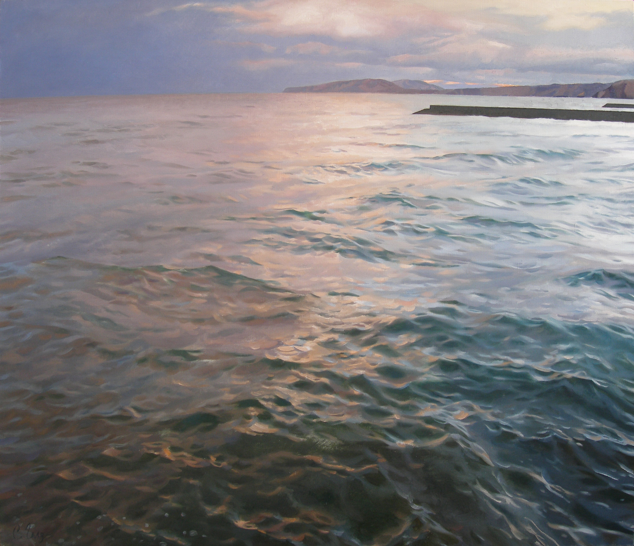 "The sea", 2014, oil on canvas, 120 x 140 cm