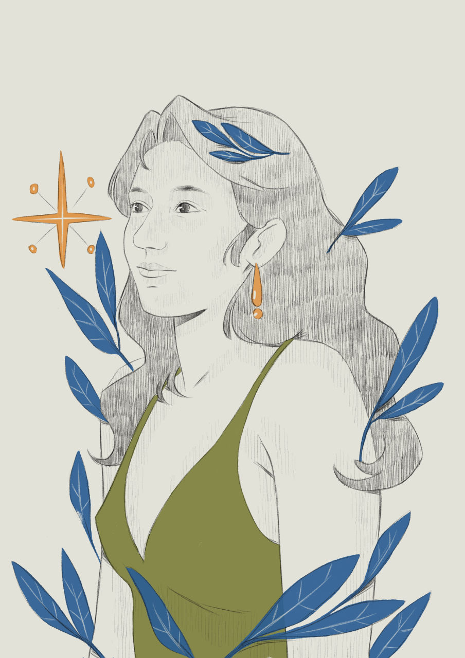 Portrait of my best friend Sonia.