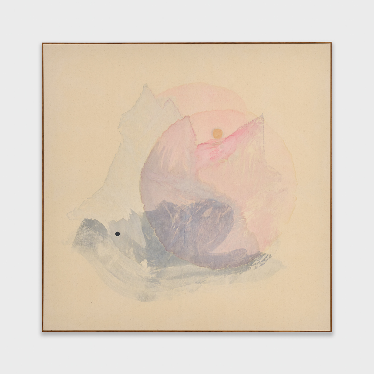 In Hindsight, acrylics on canvas, acrylic on canvas, 2024, 201.4 × 201.4 cm (framed). Photo: Mengqi Bao. Courtesy of the artist and Perrotin.