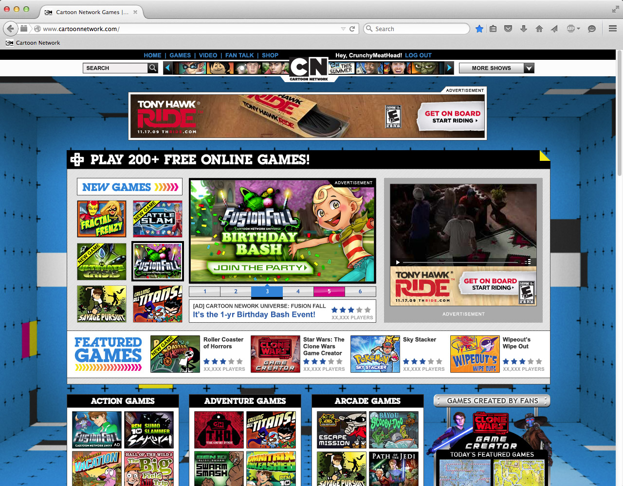 Images Of Cartoon Network Website