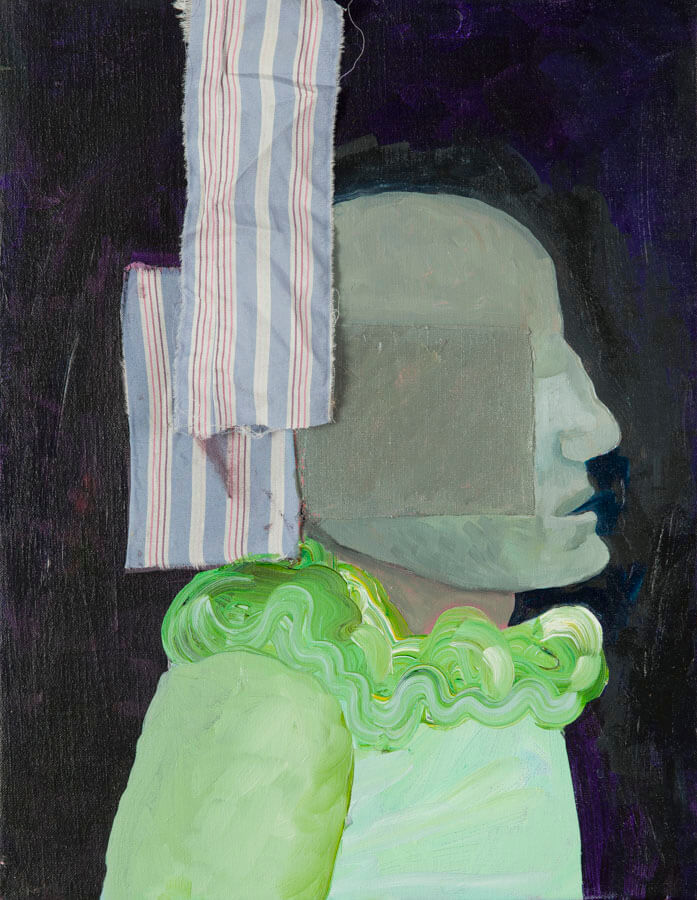 Fool l — 45.5 x 35.5 cm Mixed Media on Canvas (2021)