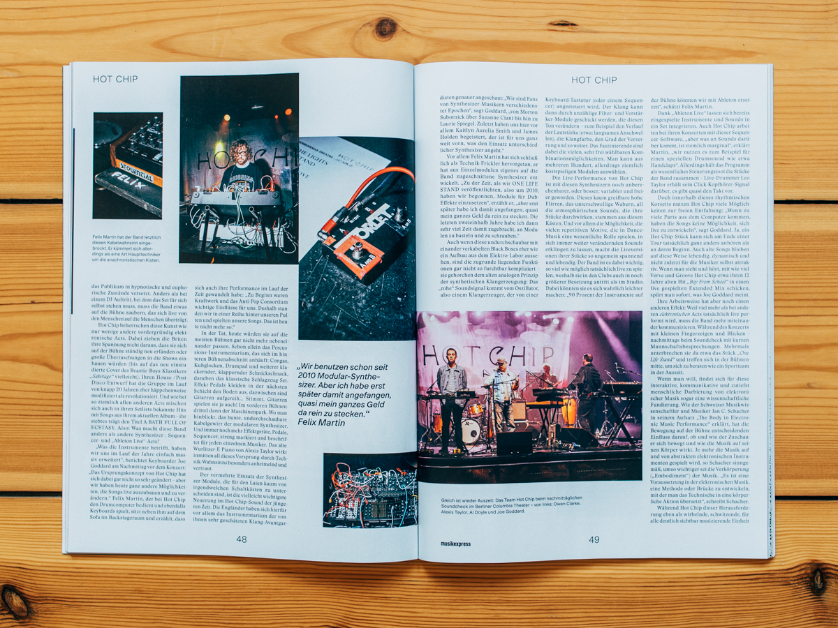 MUSIKEXPRESS / Hot Chip / Juni 2019