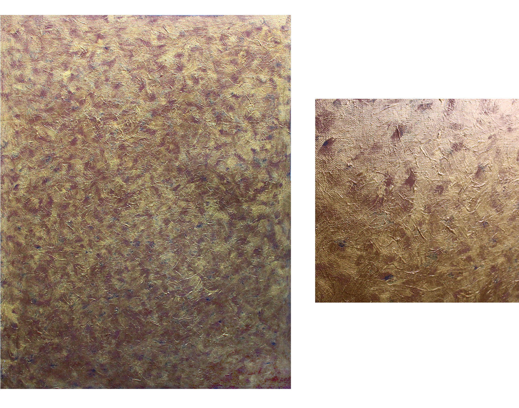 Acrylique, 65x85 cm et d&eacute;tail.