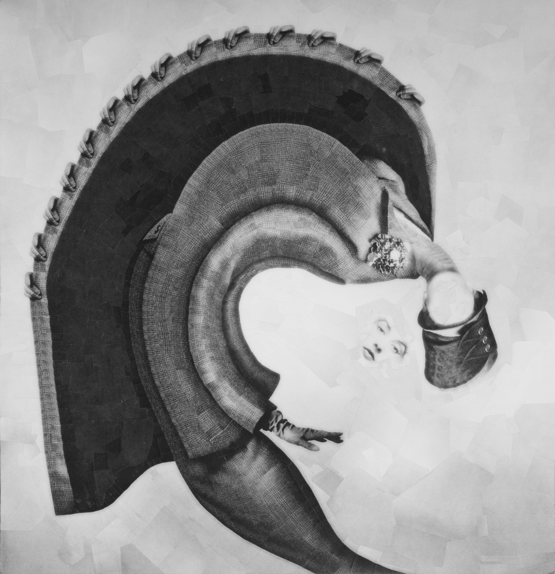 Make up slides off my face, 2014, 20 x 20 inches