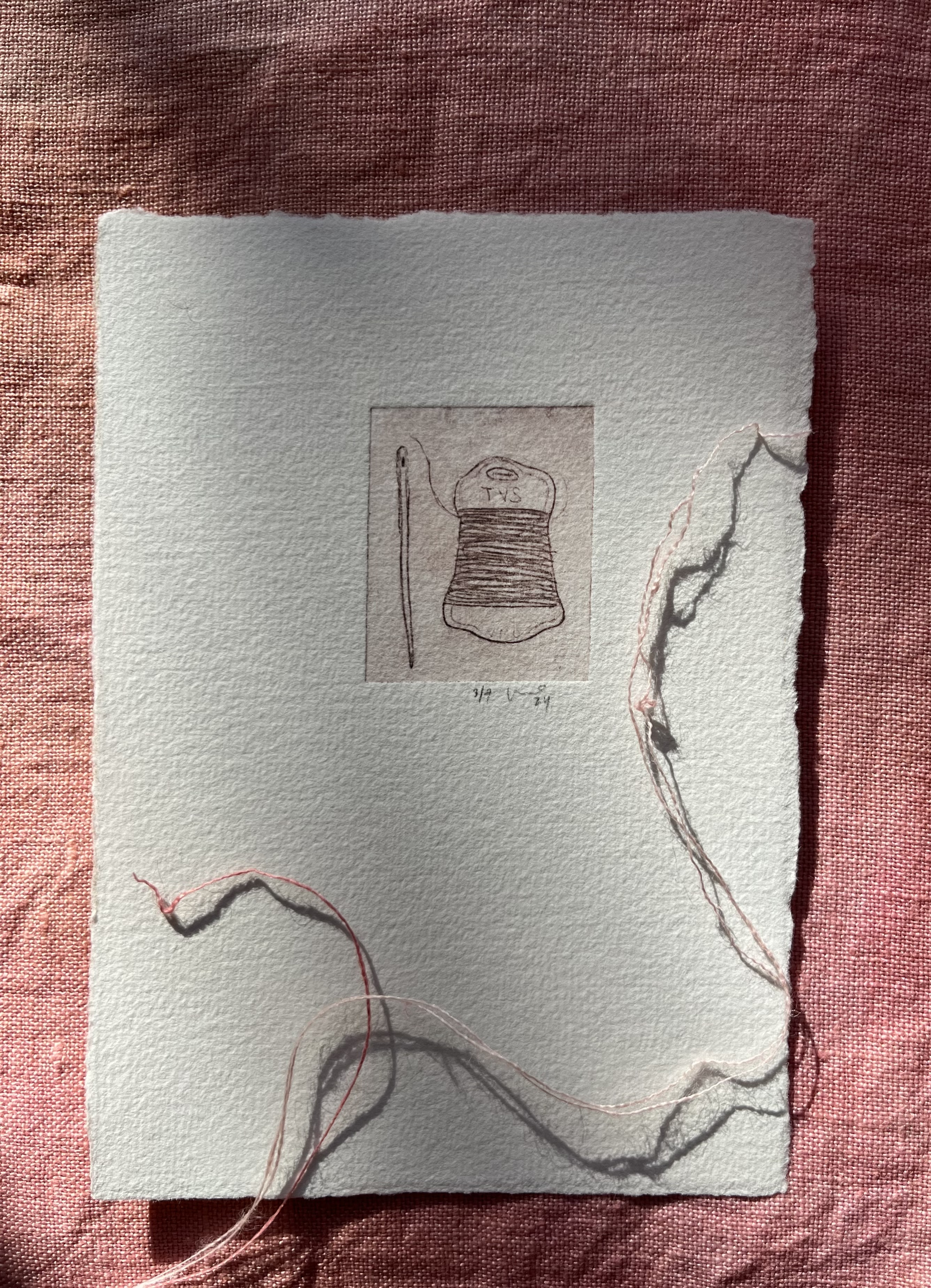 tetradruk 'draad en garen' / Vanessa - 35,-