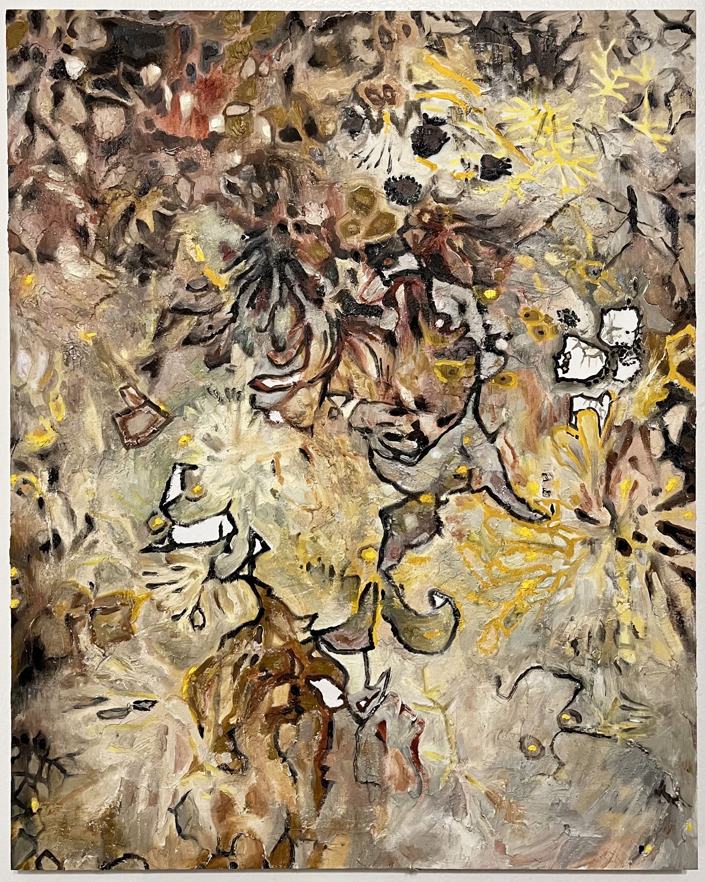 bouquet with sage and wild grass | 20 x 16 inches | oil on panel 