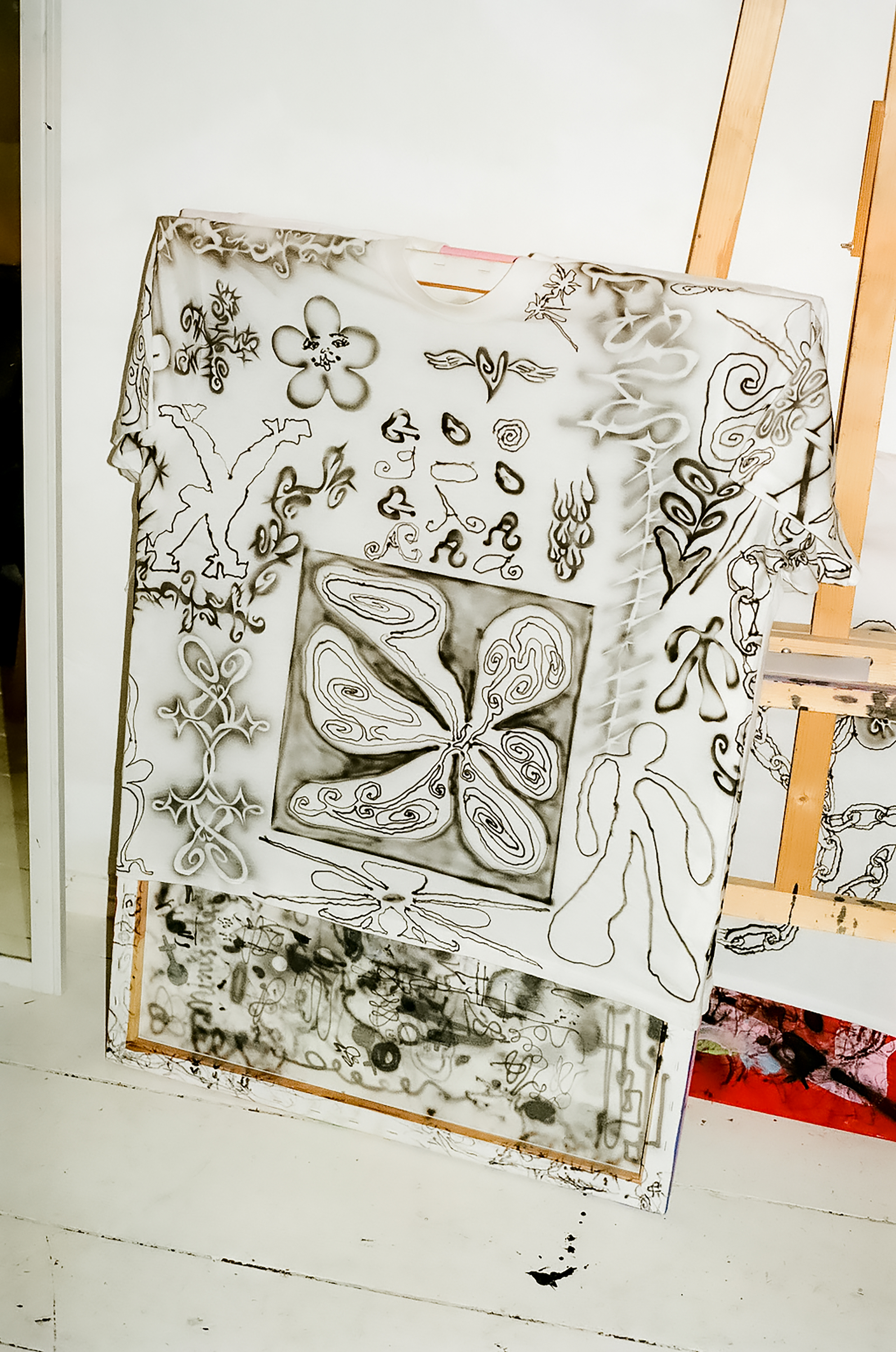 Airbrushed T-shirt. 2024