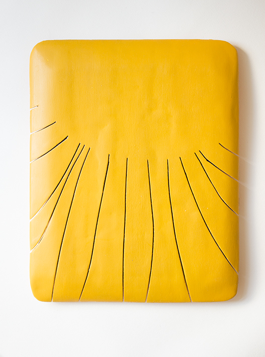  A Relic for the Sun  oil on a shaped gesso panel  22 x 19 cm  2016