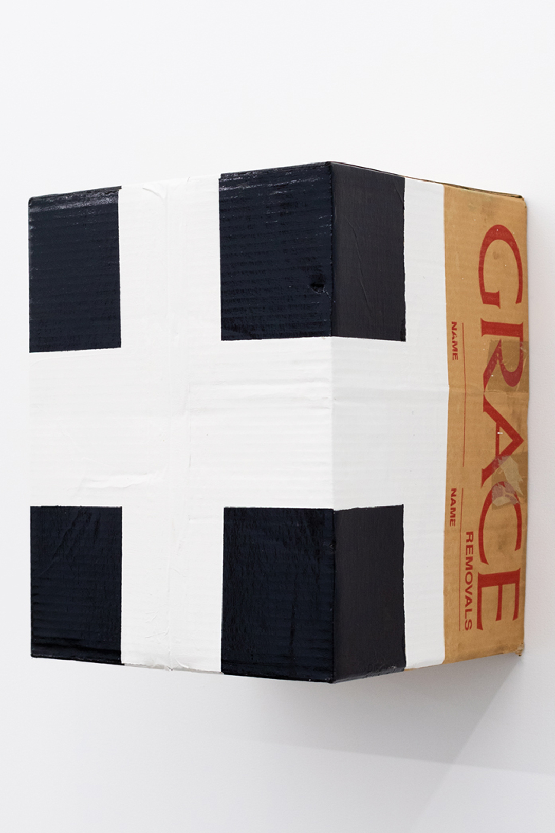 John Nixon, Untitled, 1991, Enamel on cardboard, 43.5 x 34 x 28 cm