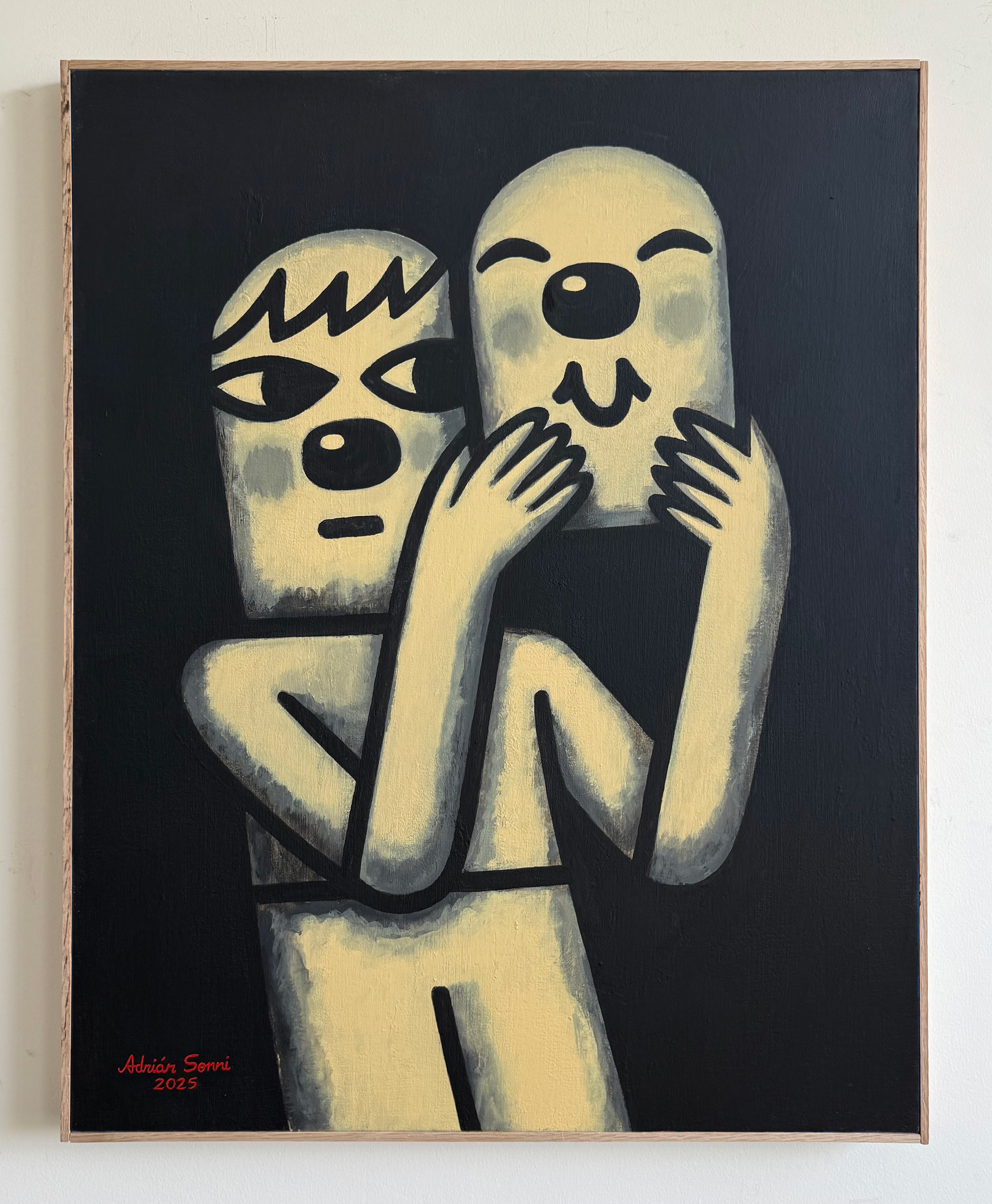 THE FACE NO ONE EXPECTEDACRYLIC PAINTING ON CANVAS30x24 INCHES2025PRICE UPON REQUEST>> hola@sonni.world