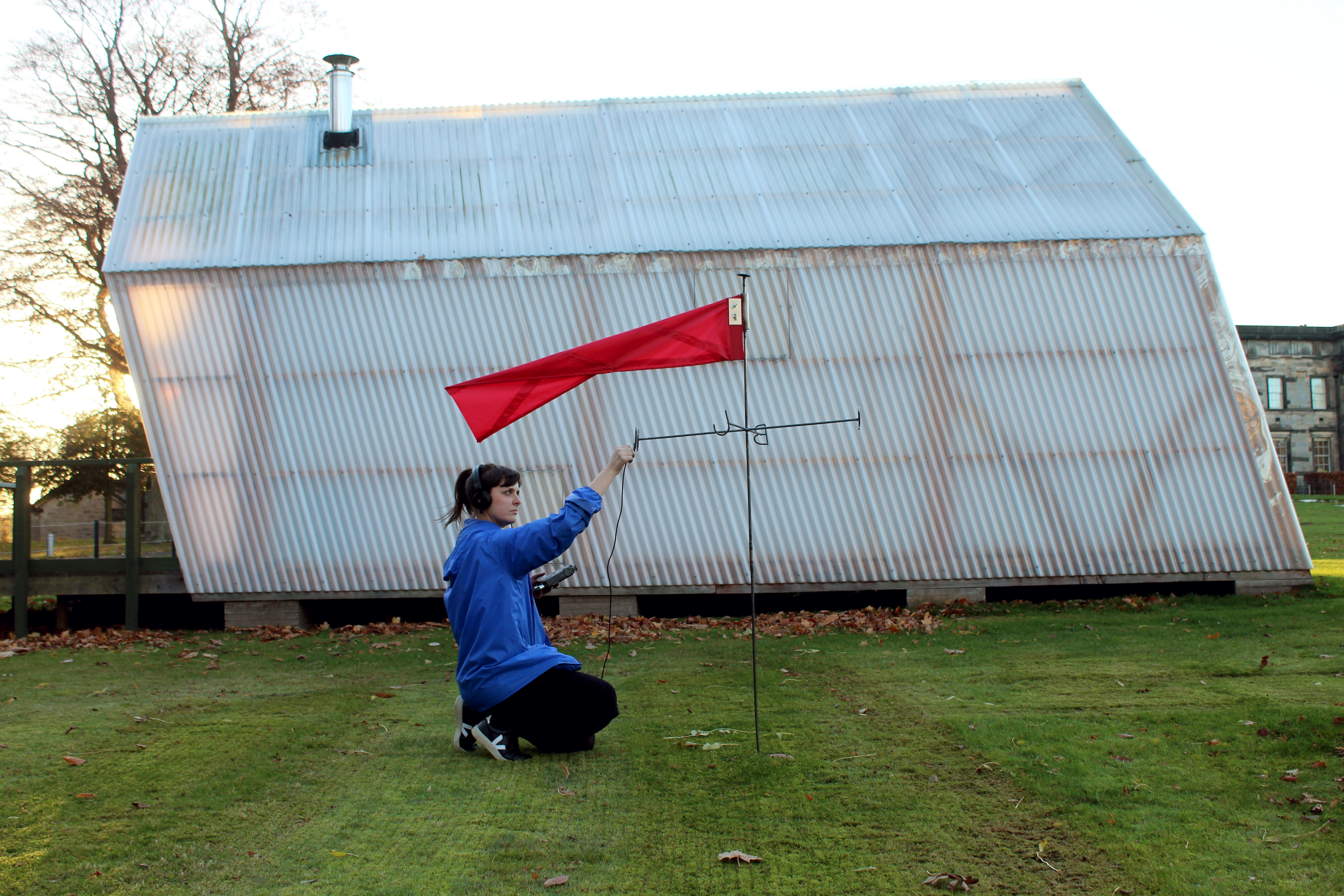 "Vane" is a windsock and phenomena-vane, for North, South, Japan and Bothy