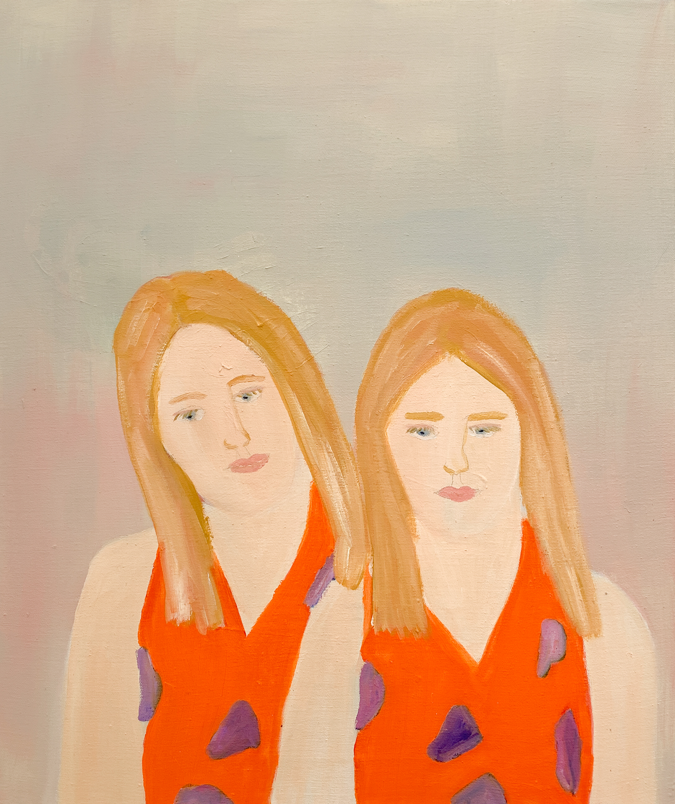 Ginger & Rosa, Oil on Canvas, 50 x 60 cm, 2022