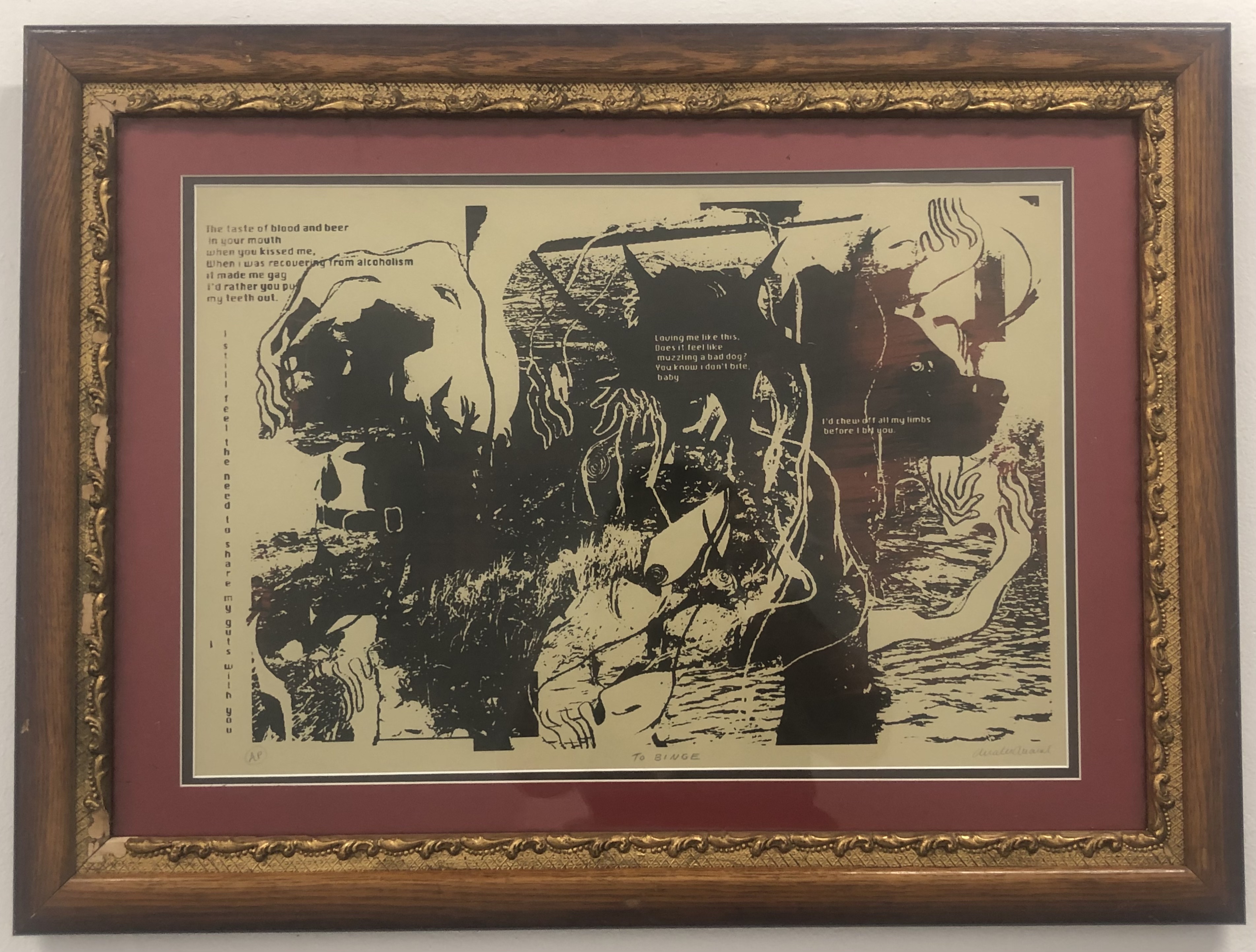 To Binge, Screen-print, 30”x20”, 2024