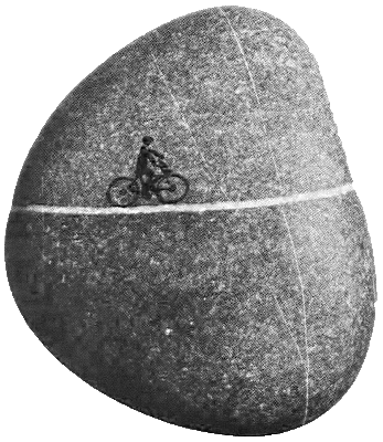 Painted Rock from Bruno Munari, "From Afar it was an Island," Corraini Edizioni, 2019.