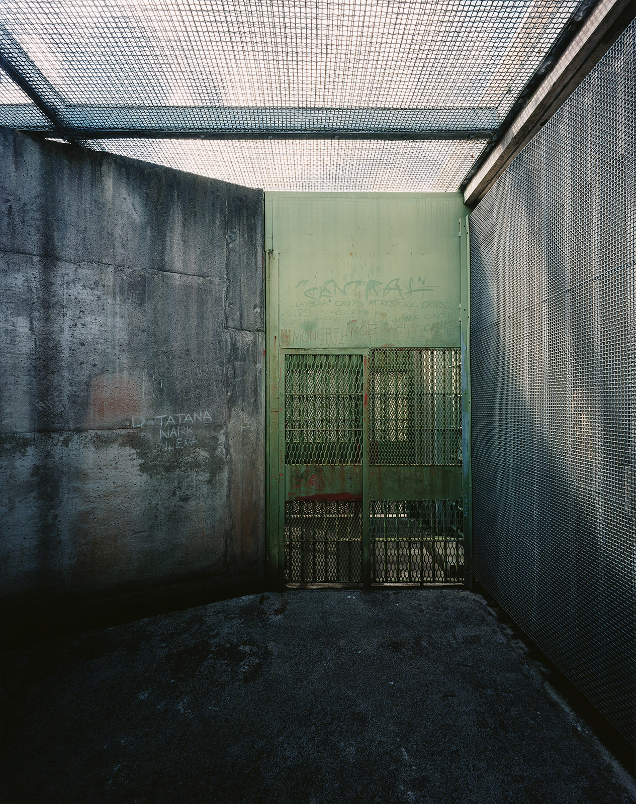 Recreation Yard, D-Block, Paremoremo, 2002.