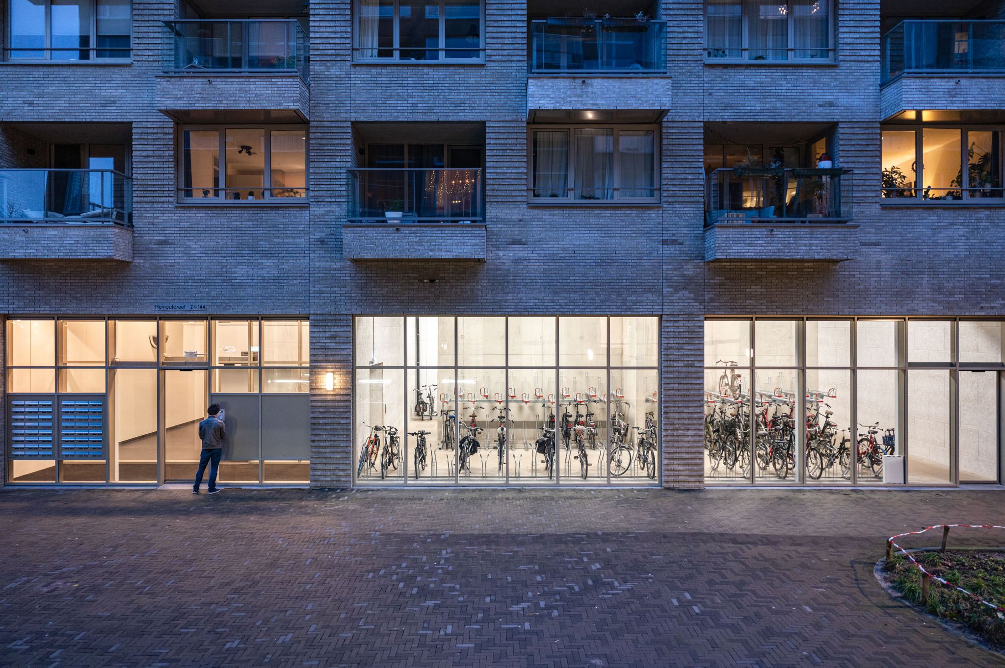 Entrance of Birim by NL Architects.