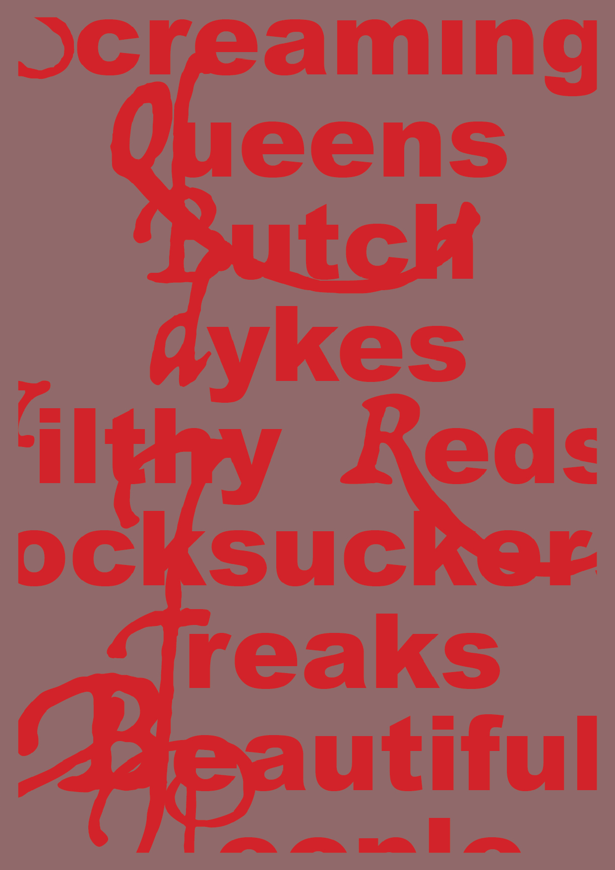 Poster, tribute to Gay Liberation Front (2019)