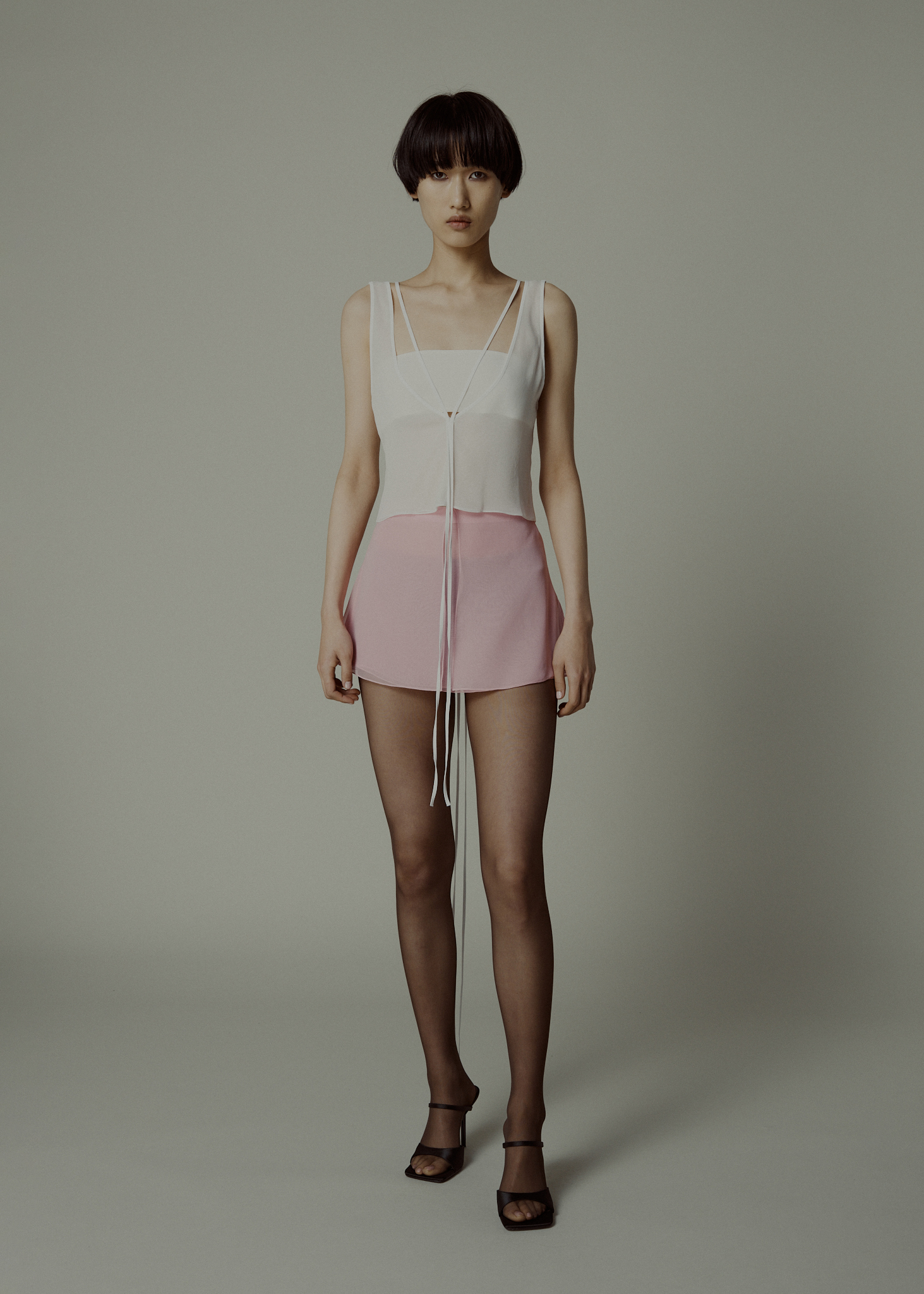 GRACE TOP IN SILK GEORGETTE, WHITE   |   400 GBP