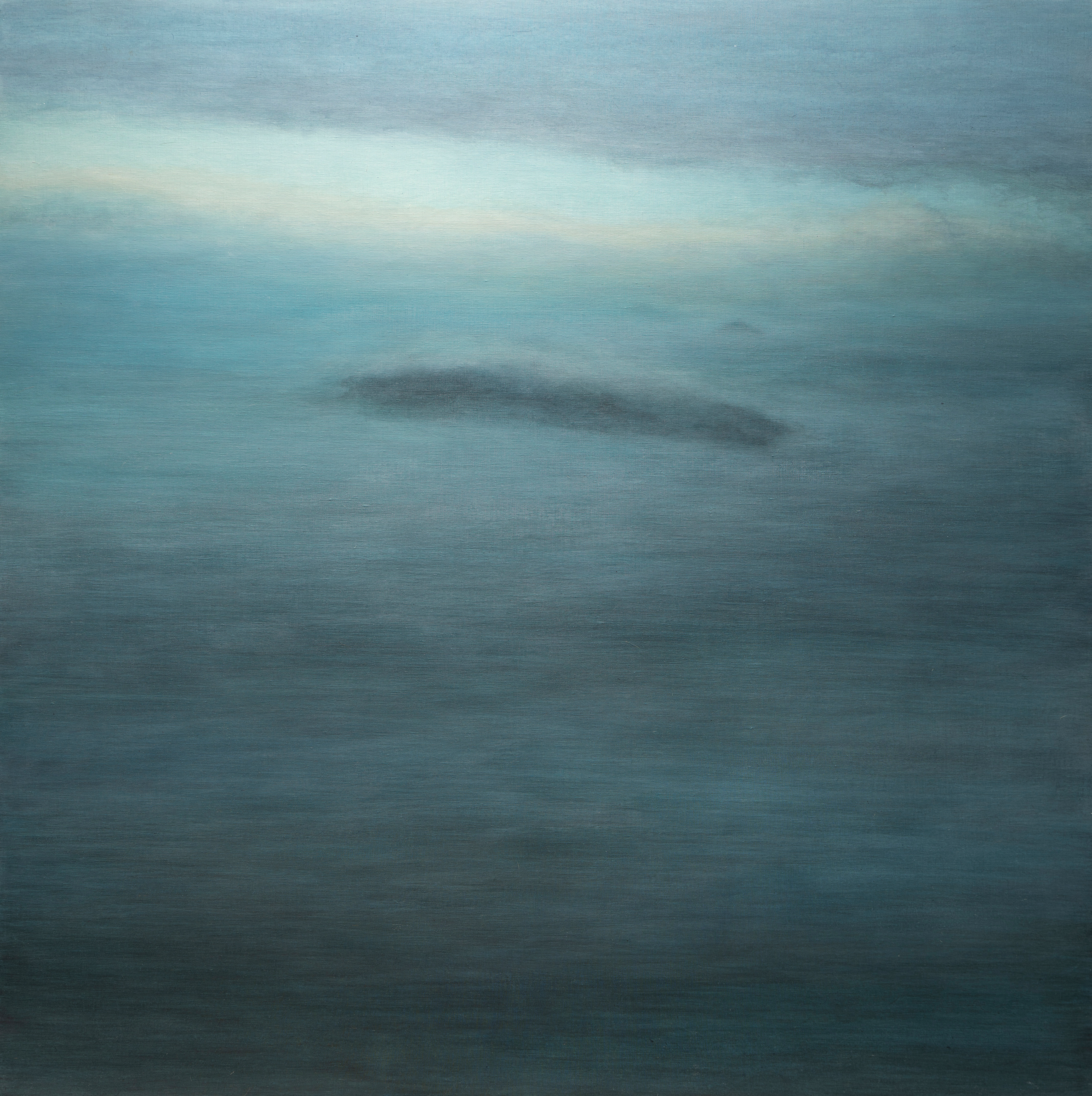 入眠嶼 Tranquil Sleeping Isle, 120×120cm, Acrylic on canvas, 2023