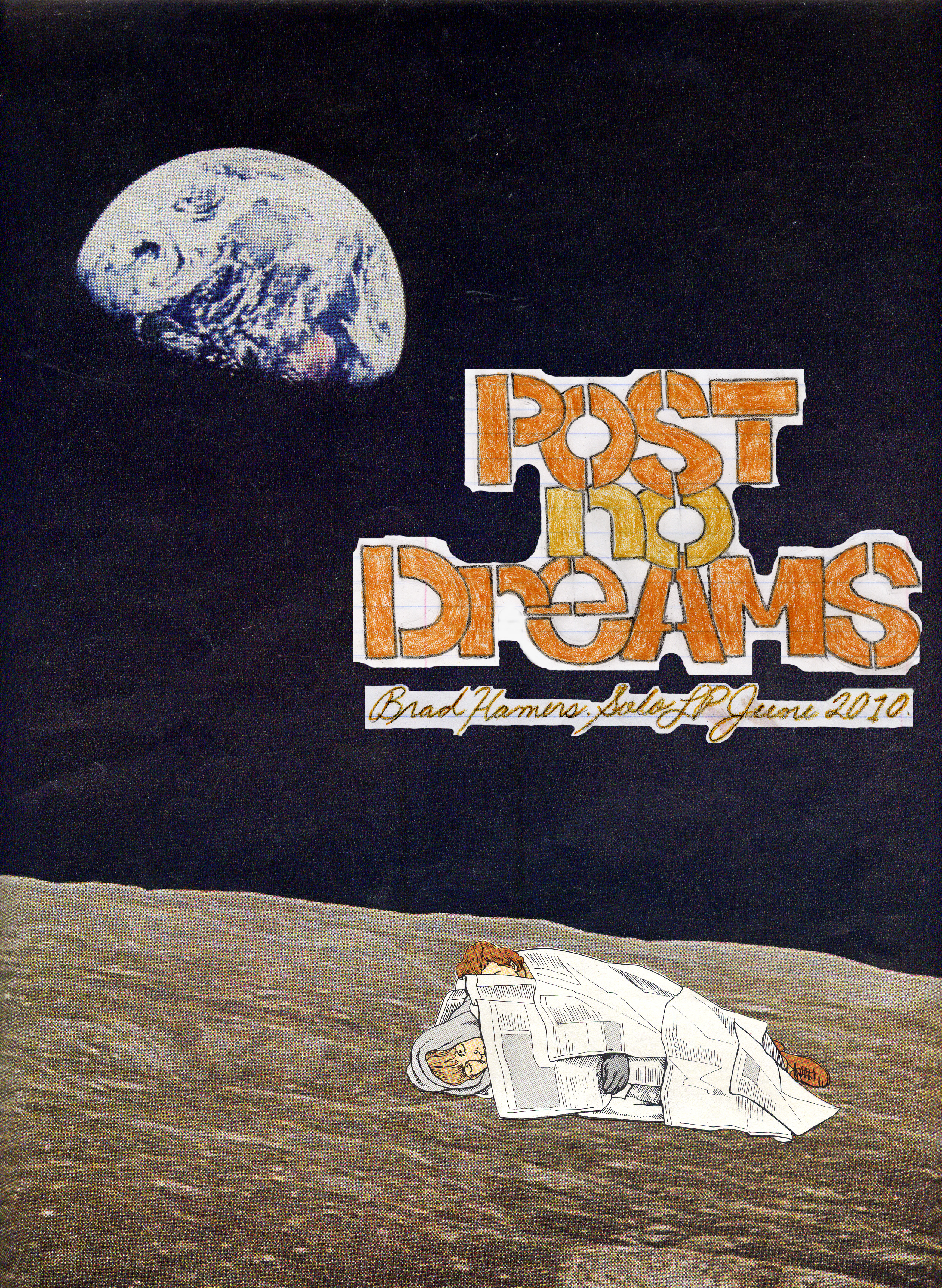 Post No Dreams (Poster 1) - (hand-cut paper collage) 2010 - SOLD