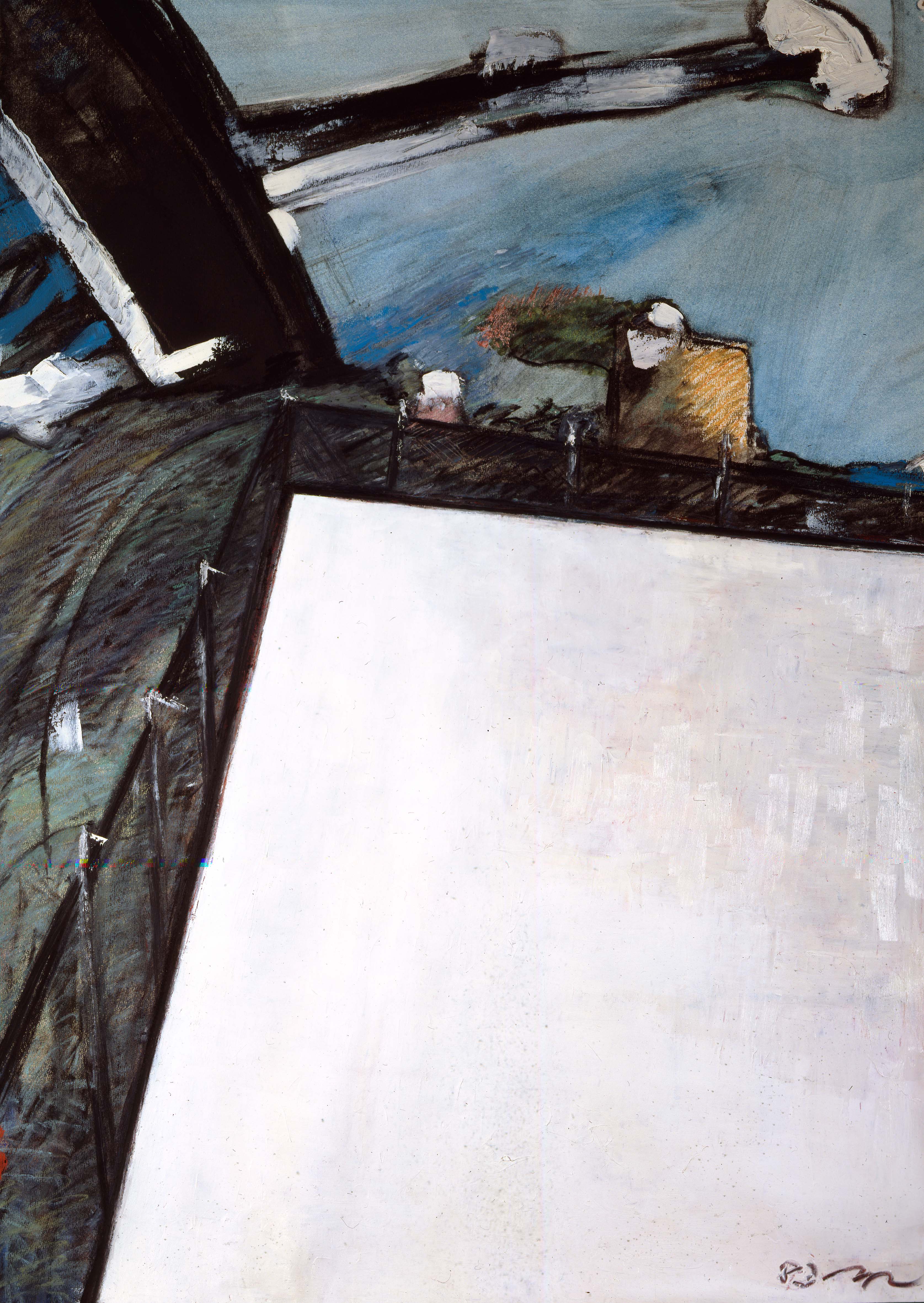 Fabio Mauri, Untitled [Apocalisse], 1983, mixed media on paper, cm 100x70