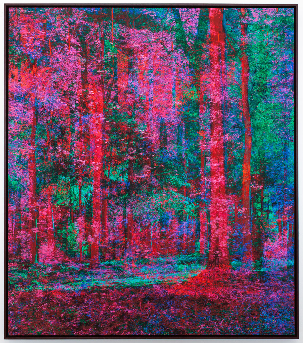 "Un conte", violet et vert - 80x70cm - 2022