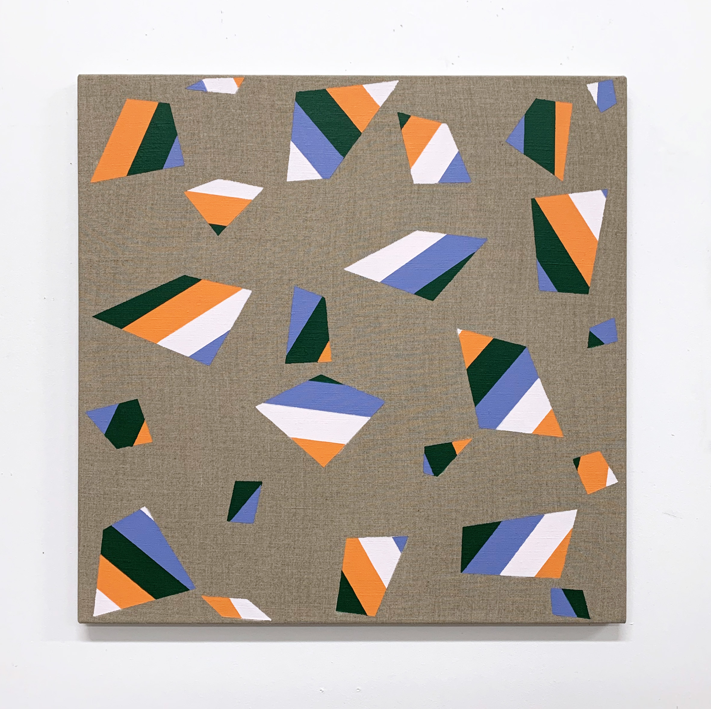 Comminuo (Lineae) V, 61cm x 61cm, acrylic on linen