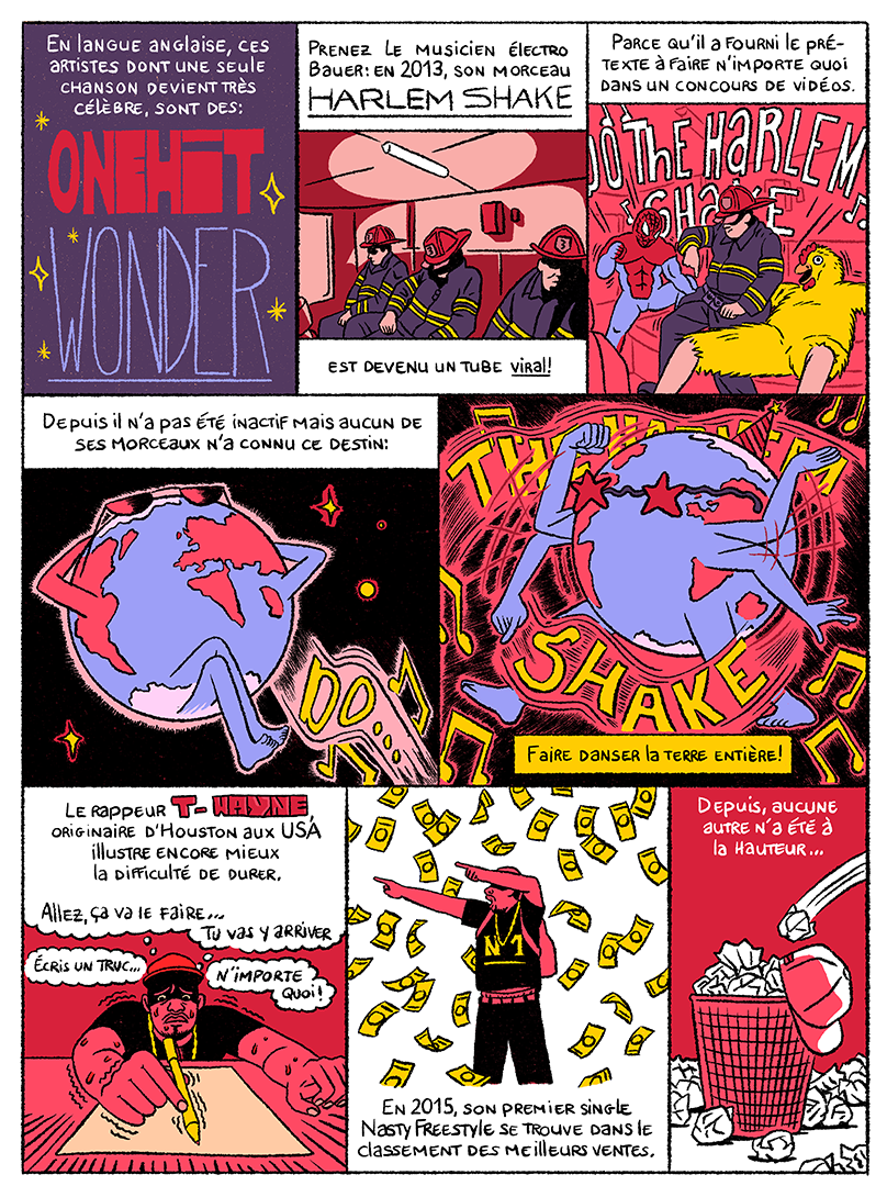 One Hit Wonders, 5 pages short story for TOPO Magazine, written by Vincent Brunner, 2023