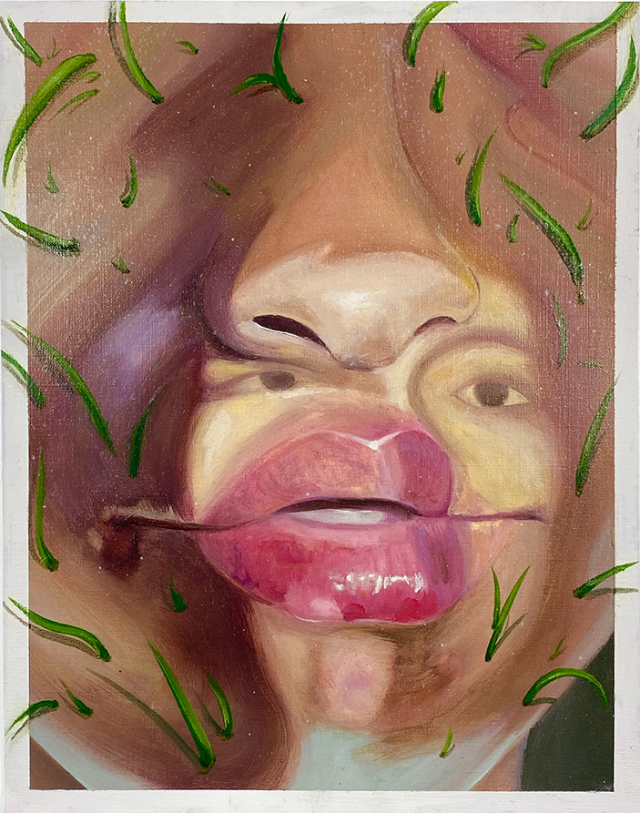 Before You Speak, 2022, Oil on paper, 11 x 14 in