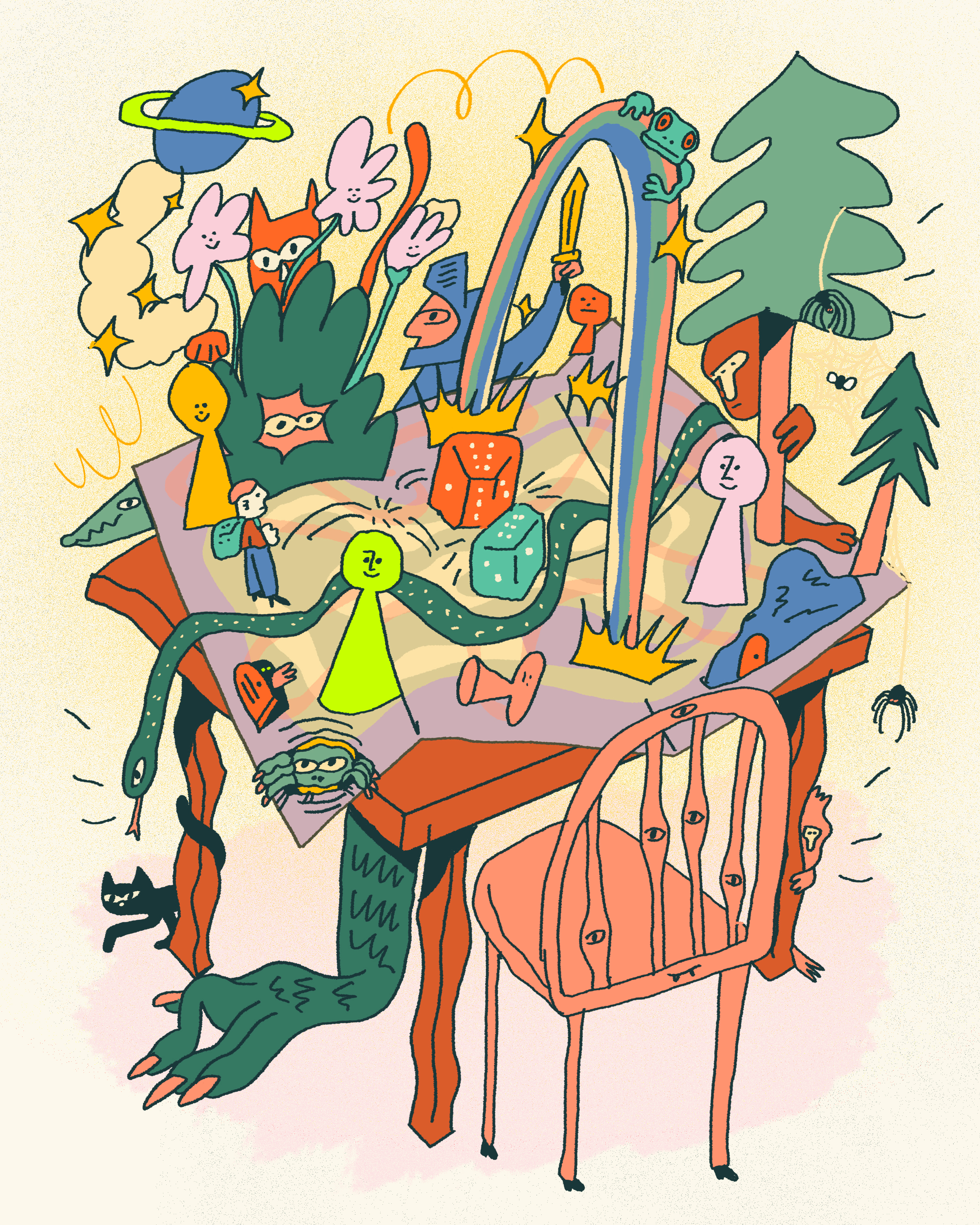 Editorial Illustration for Nightingale