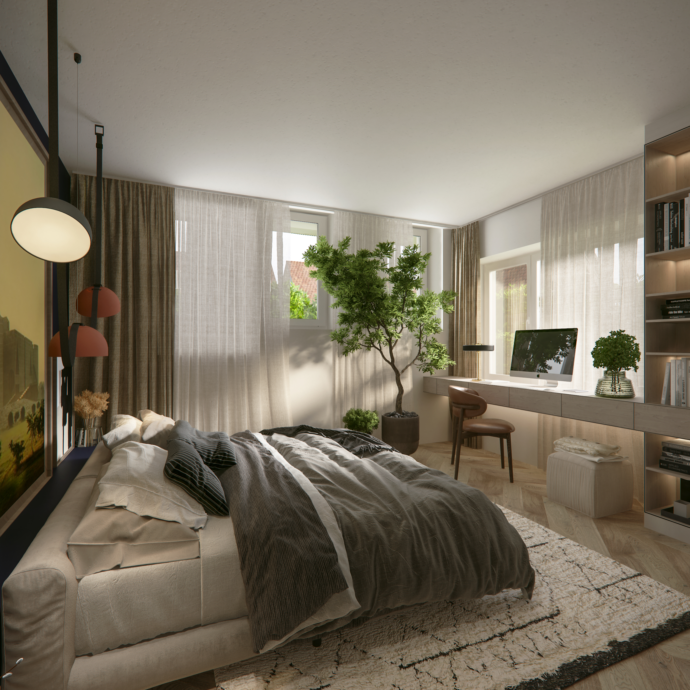 Rendering Schlafzimmer
