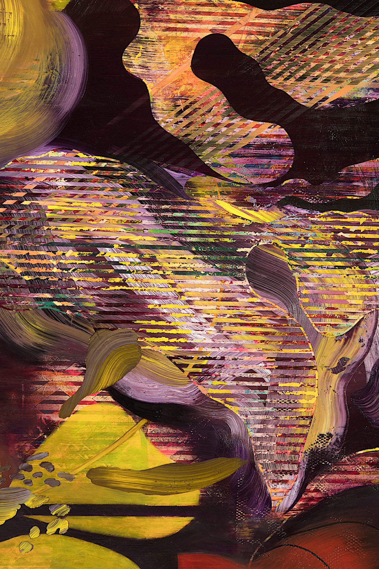  Kim Benson, detail: To The End of Love, 2018, 60 x 84", oil on canvas