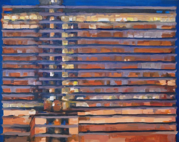 At nine fifty - 50cm x 40cm - oil on canvas SOLD