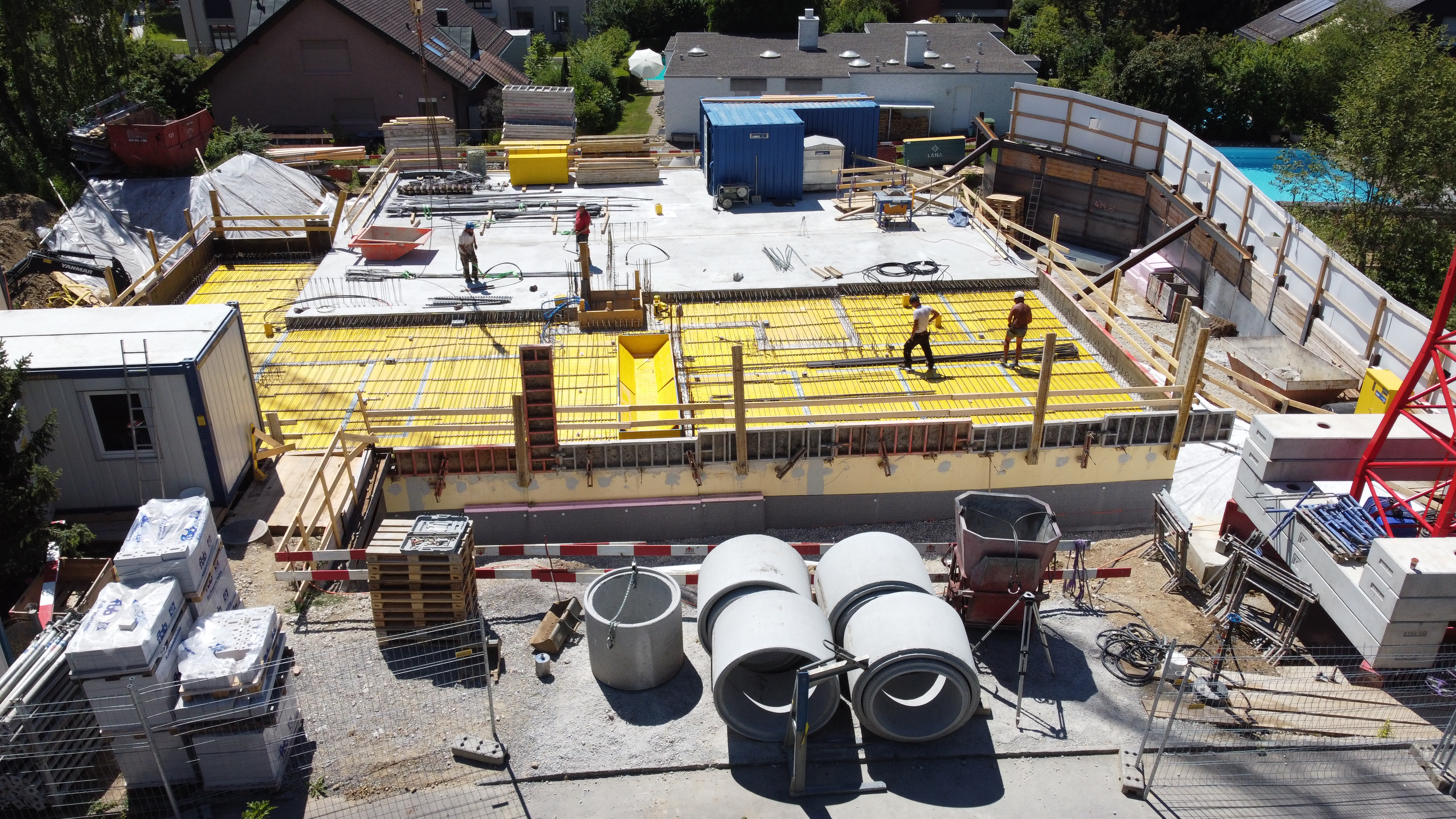 Luftaufnahme Baustelle Juli 2022