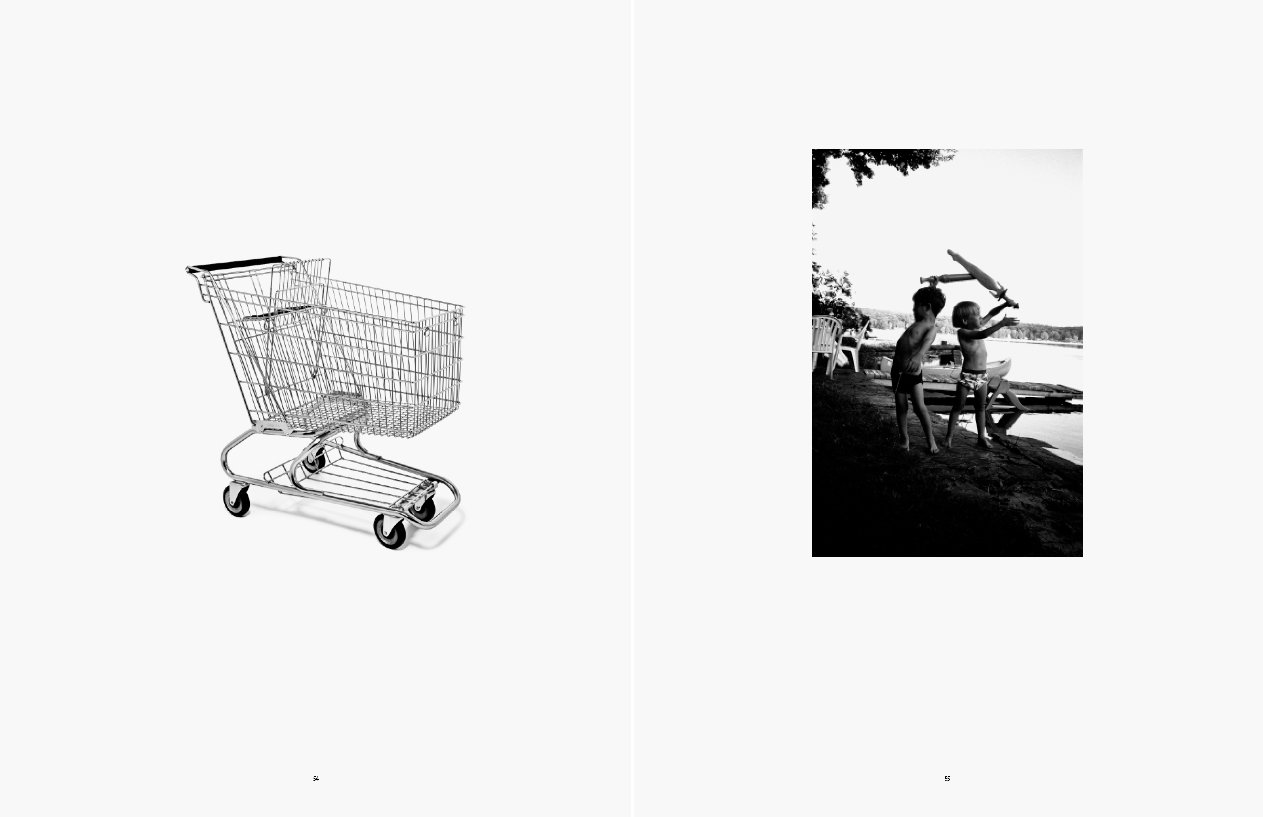 Shopping Cart, Mick and Sean in Connecticut