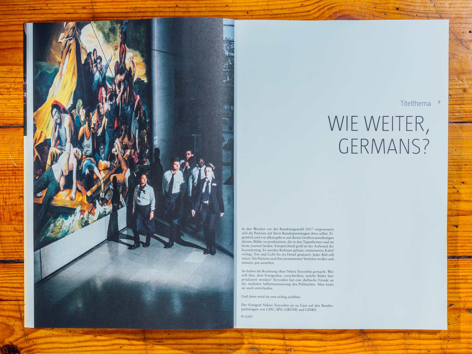 FuturZwei / meine freie Strecke "Game of Chairs" &uuml;ber Bundesparteitage bebildert das Titelthema / September 2017