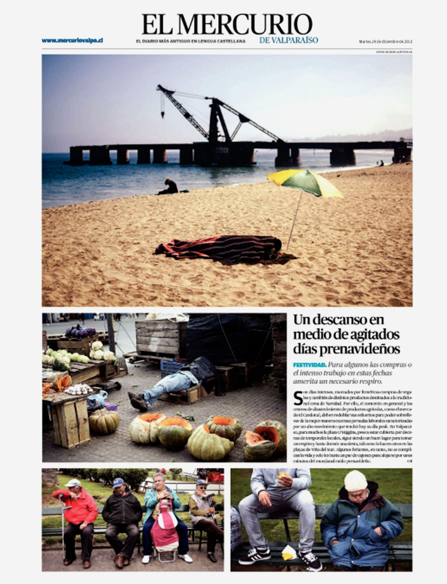 P&aacute;gina gr&aacute;fica Mercurio Valpo.