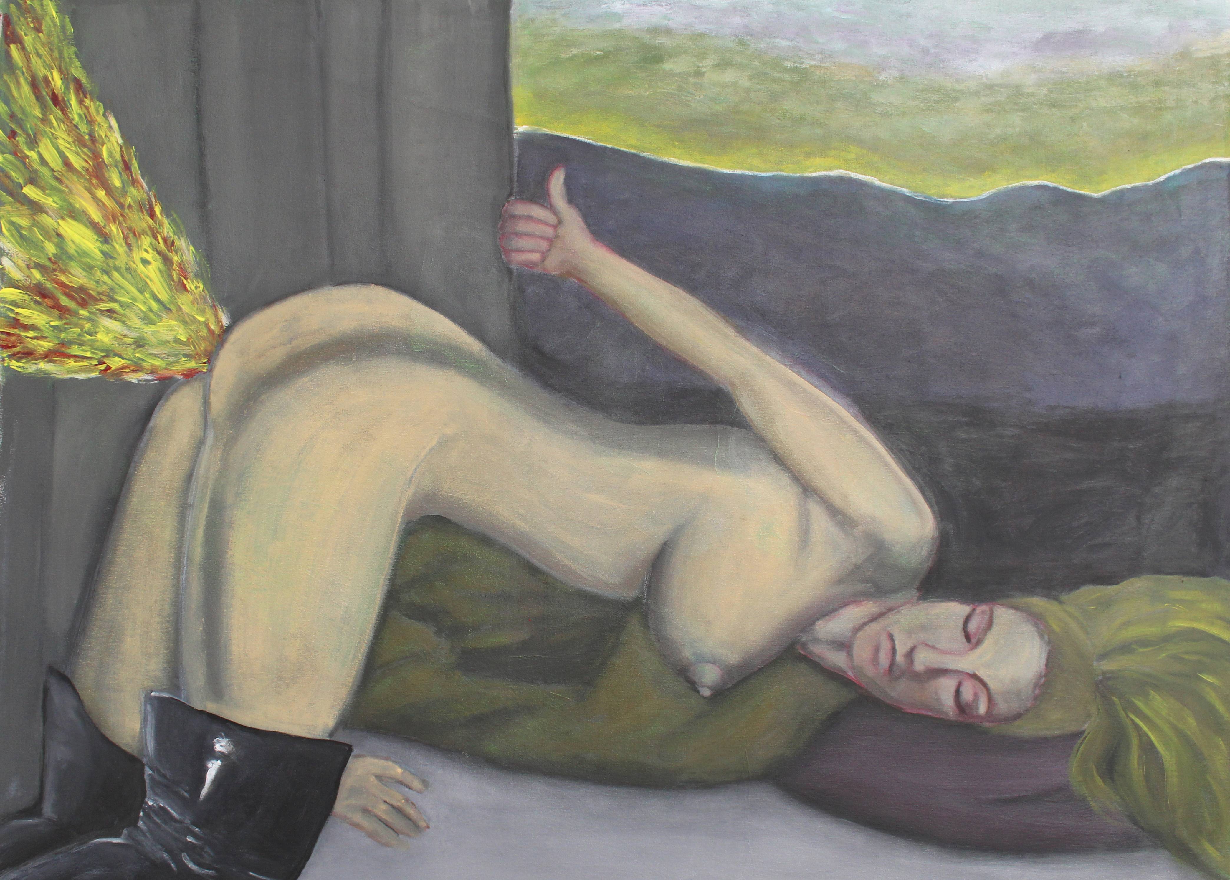 Fireworks, Acrylic on canvas, 80x110 cm, 2020