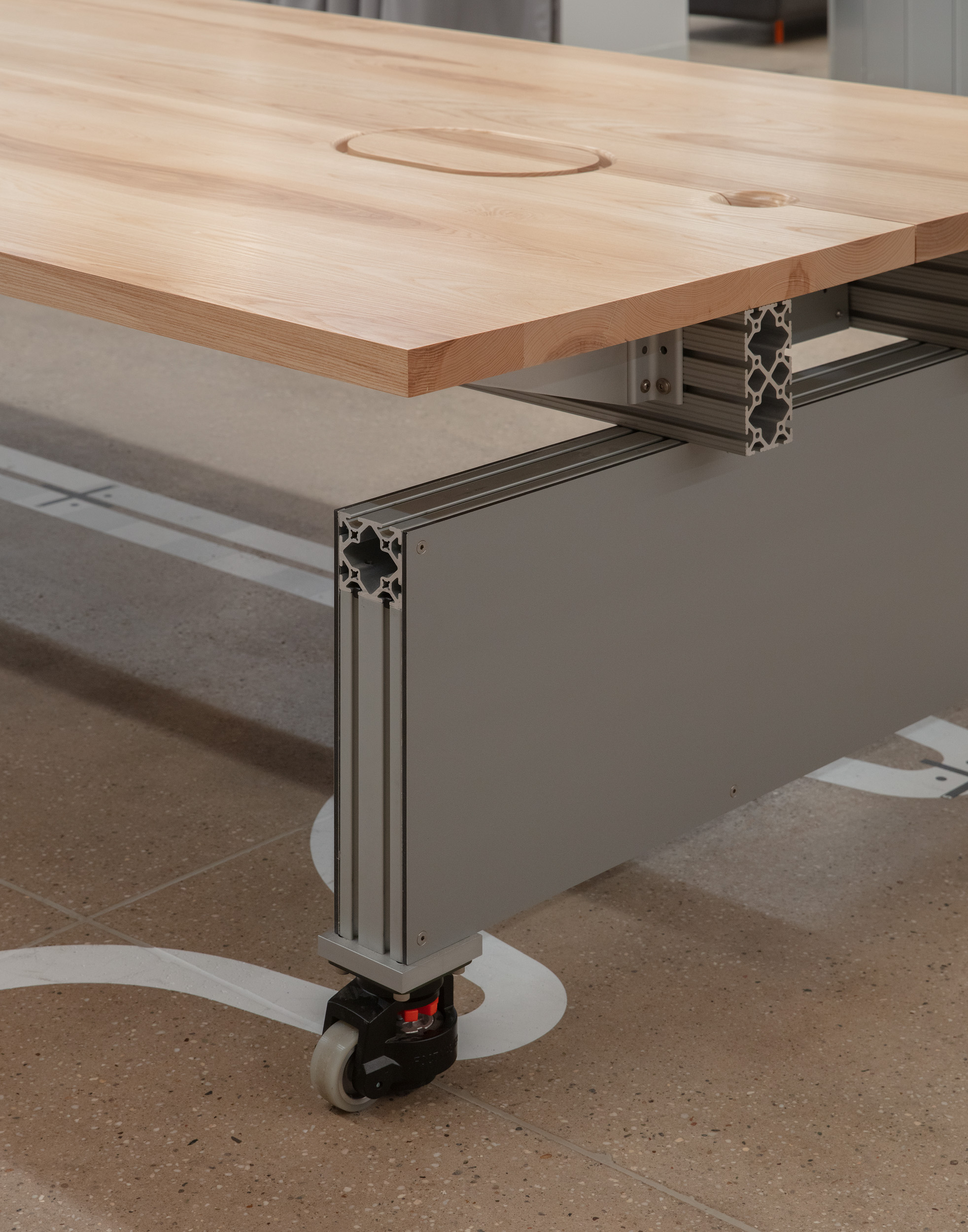 The flexibility of 8020 aluminum extrusions allowed for the creation of versatile pieces